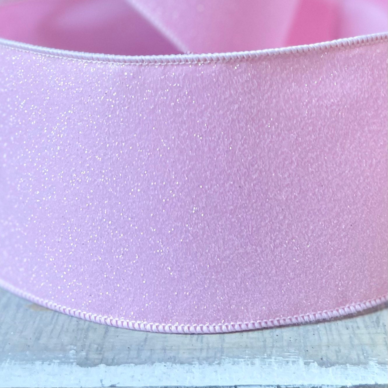 4” Pink Sugar Candy Ribbon, Farrisilk ribbon