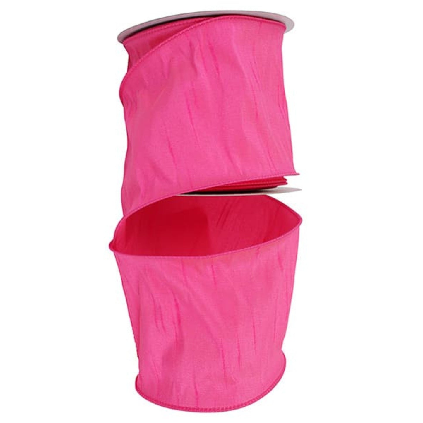 4" Hot Pink Ribbon, Wired Ribbon