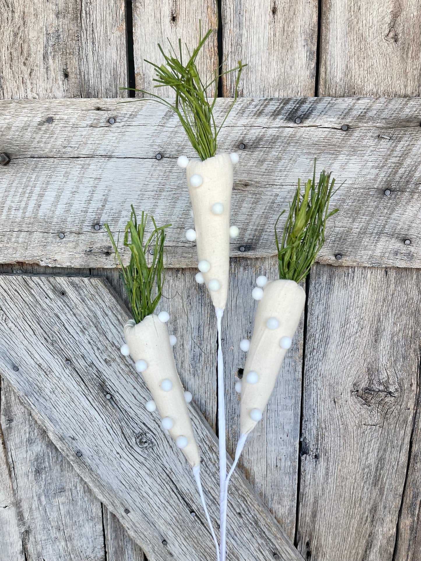 30" Pom Pom Carrot Spray, Easter Decor, Easter Carrot