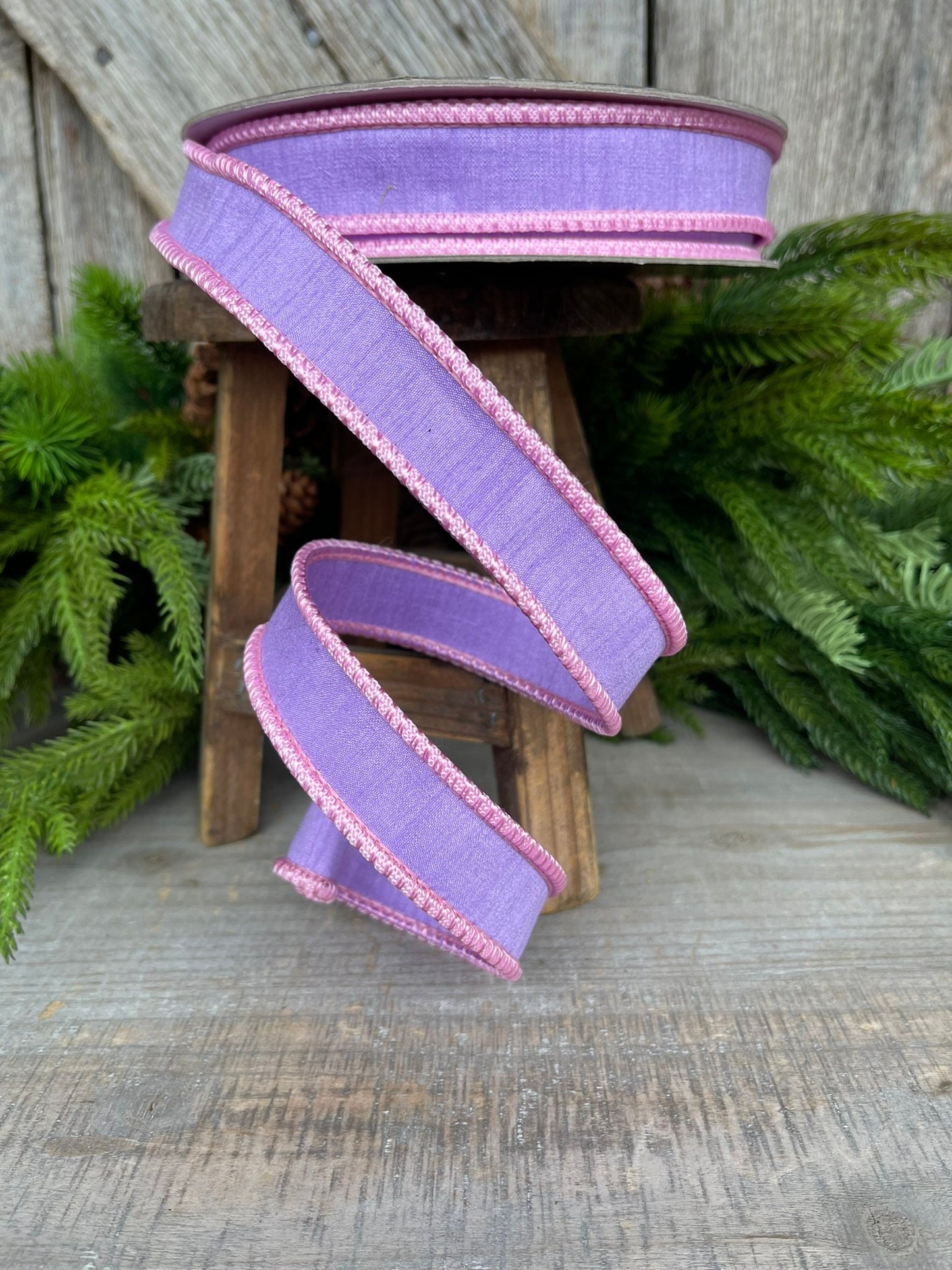 1" Lavender Sherbert Cord Ribbon, Farrisilk Ribbon