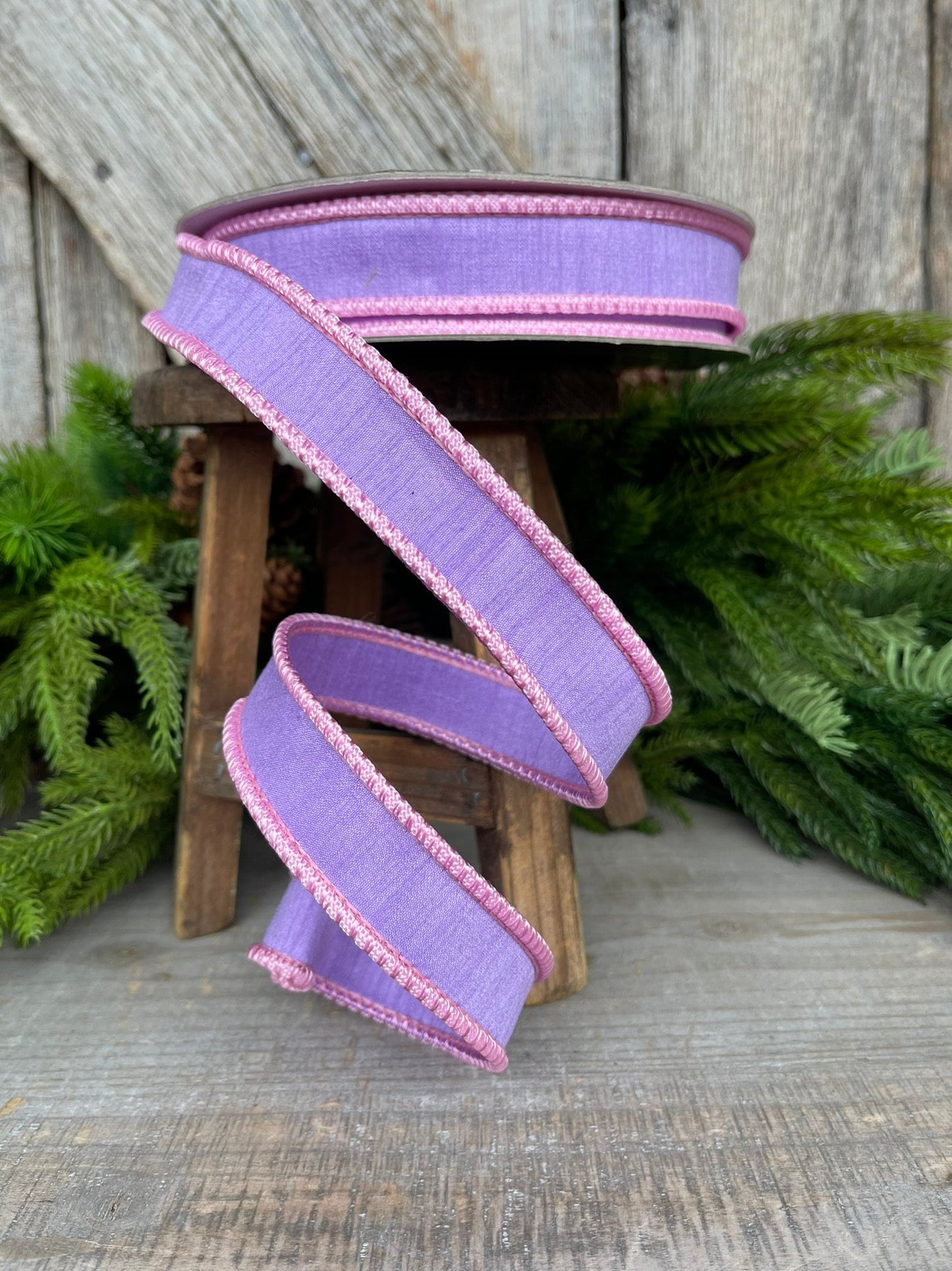 1" Lavender Sherbert Cord Ribbon, Farrisilk Ribbon