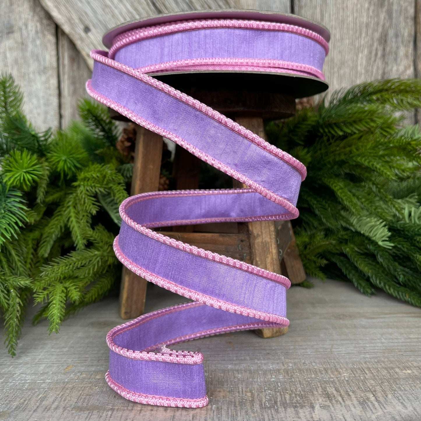 1" Lavender Sherbert Cord Ribbon, Farrisilk Ribbon