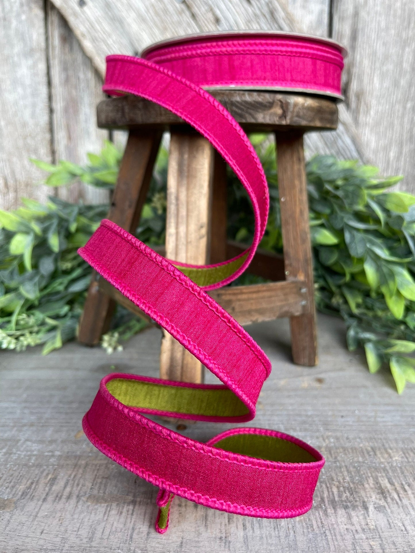 3/4” Hot Pink Ribbon, Farrisilk ribbon