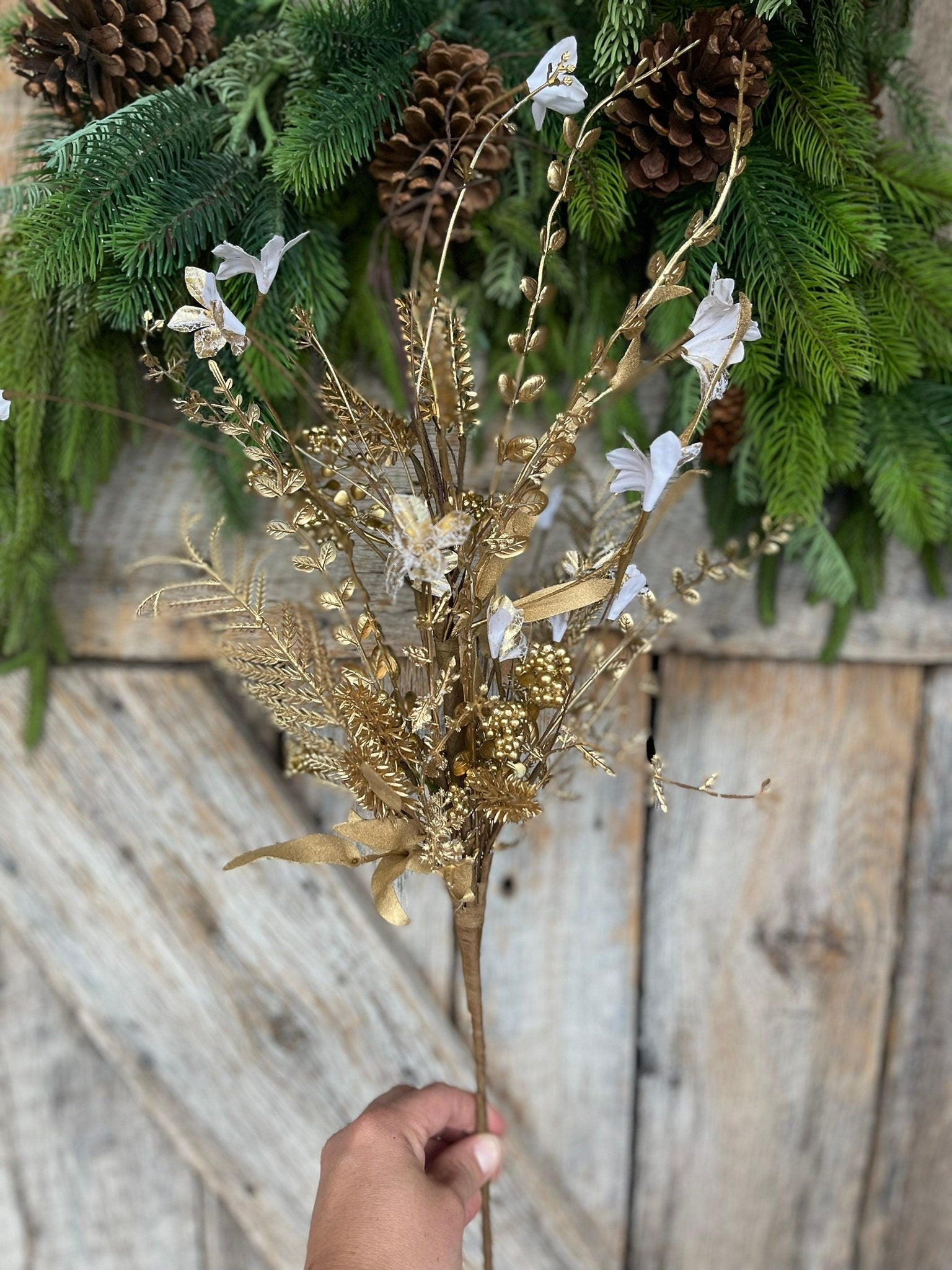 24" Gold Christmas Bush, Christmas 60919, Gold Filler Bush
