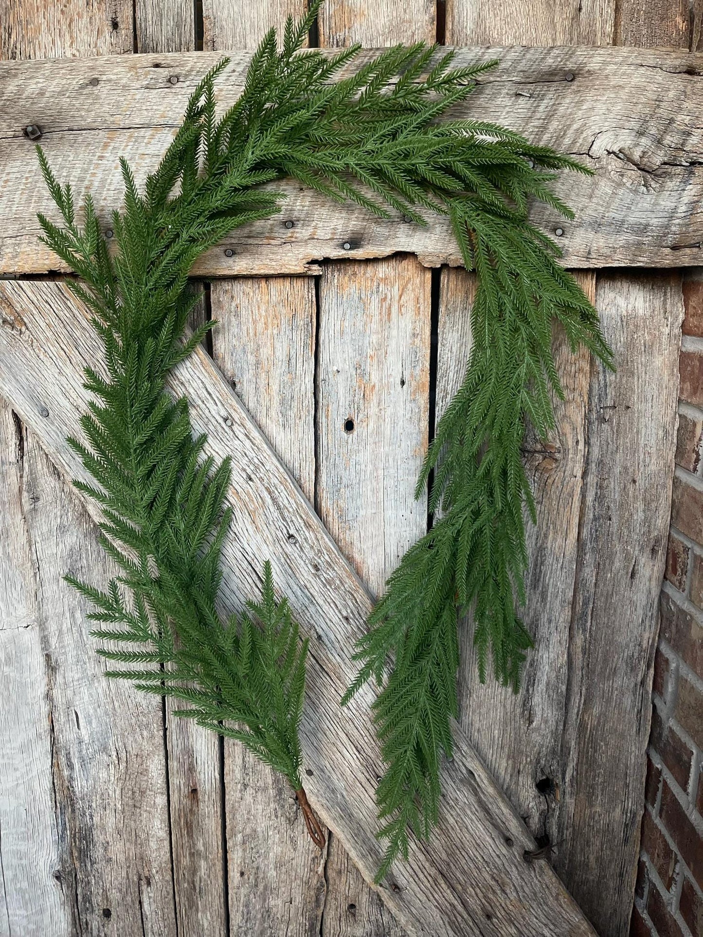 6' Norfolk Real Touch Garland, Pine Greenery, Artificial Christmas Garland