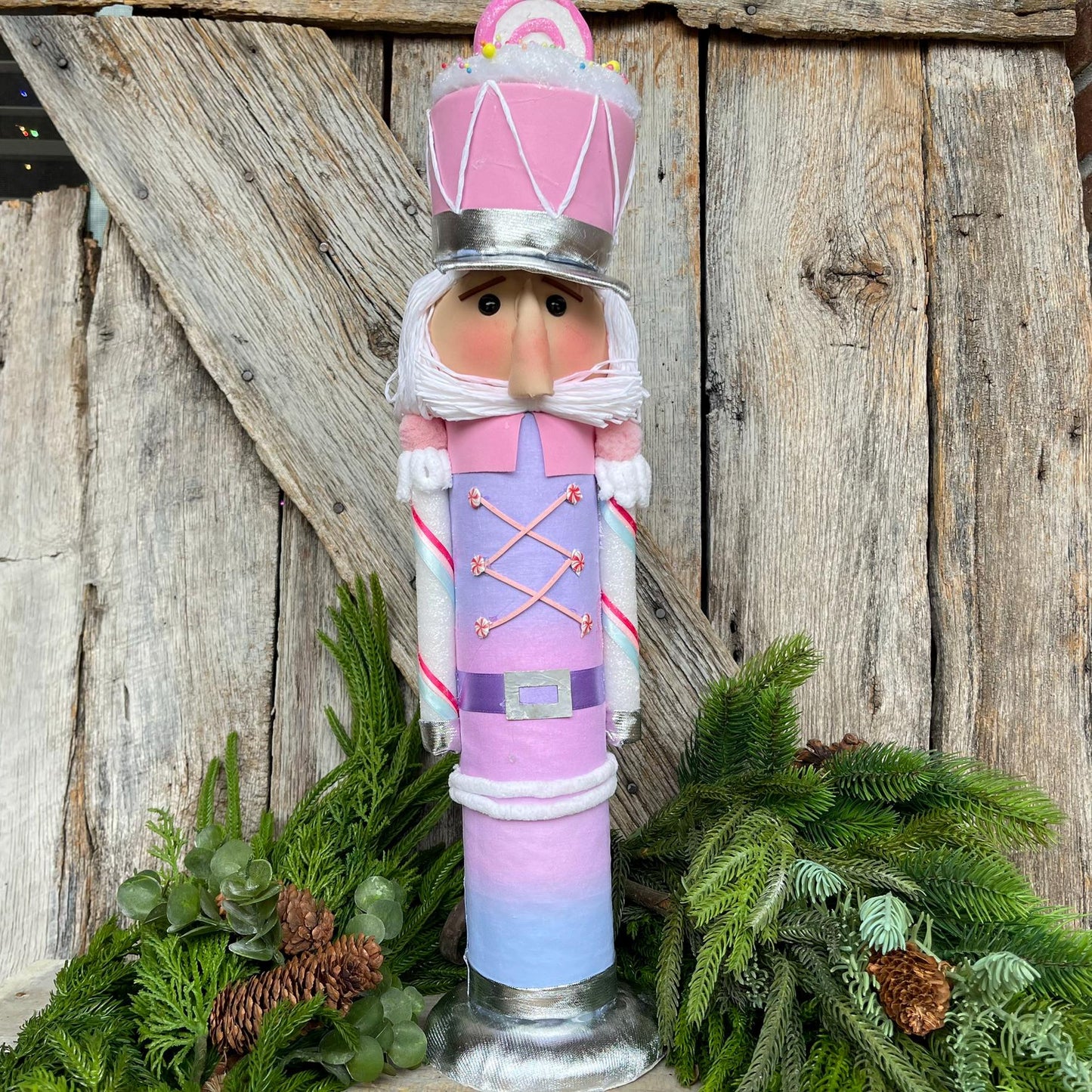 22" Pink Lavender Nutcracker, Sweet Shop Nutcracker, Nutcracker Decor