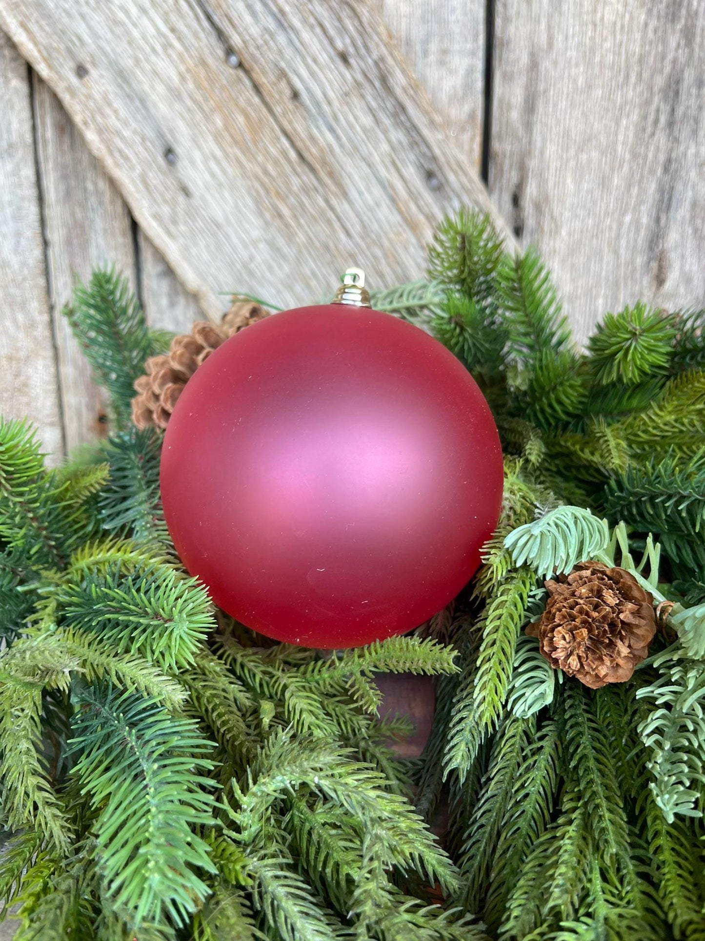 5" Hot Pink Matte Ornament, Pink Ball Ornament, Hot Pink Christmas Ball Ornament