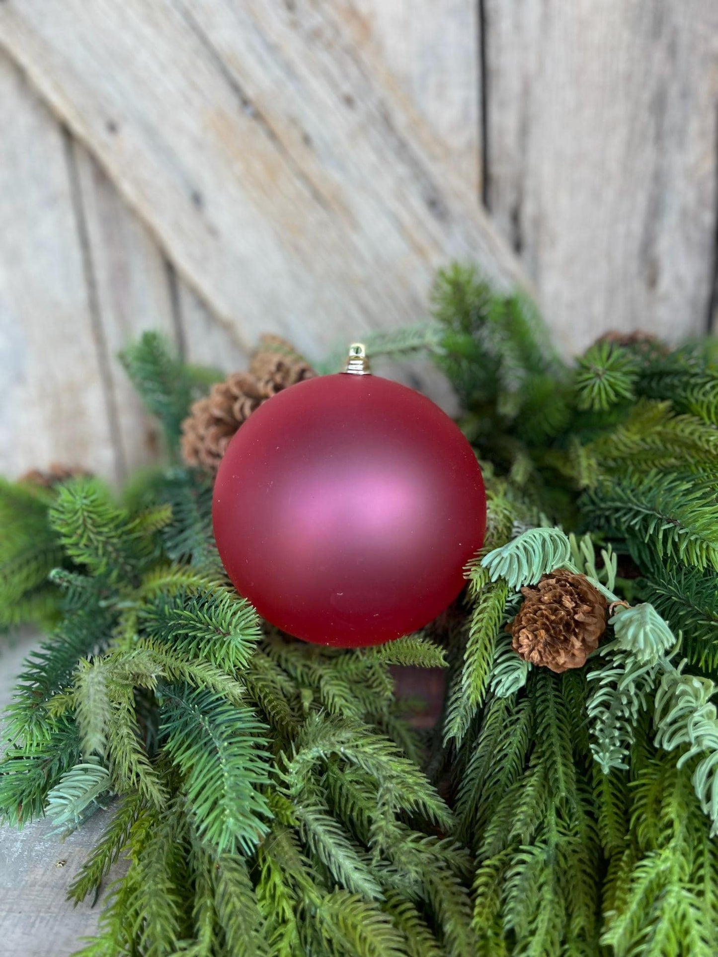 5" Hot Pink Matte Ornament, Pink Ball Ornament, Hot Pink Christmas Ball Ornament