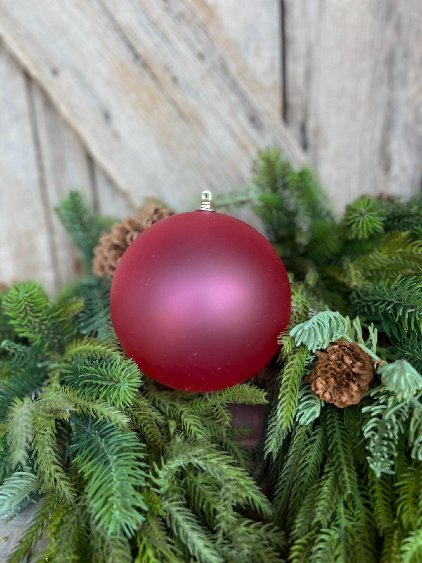 5" Hot Pink Matte Ornament, Pink Ball Ornament, Hot Pink Christmas Ball Ornament