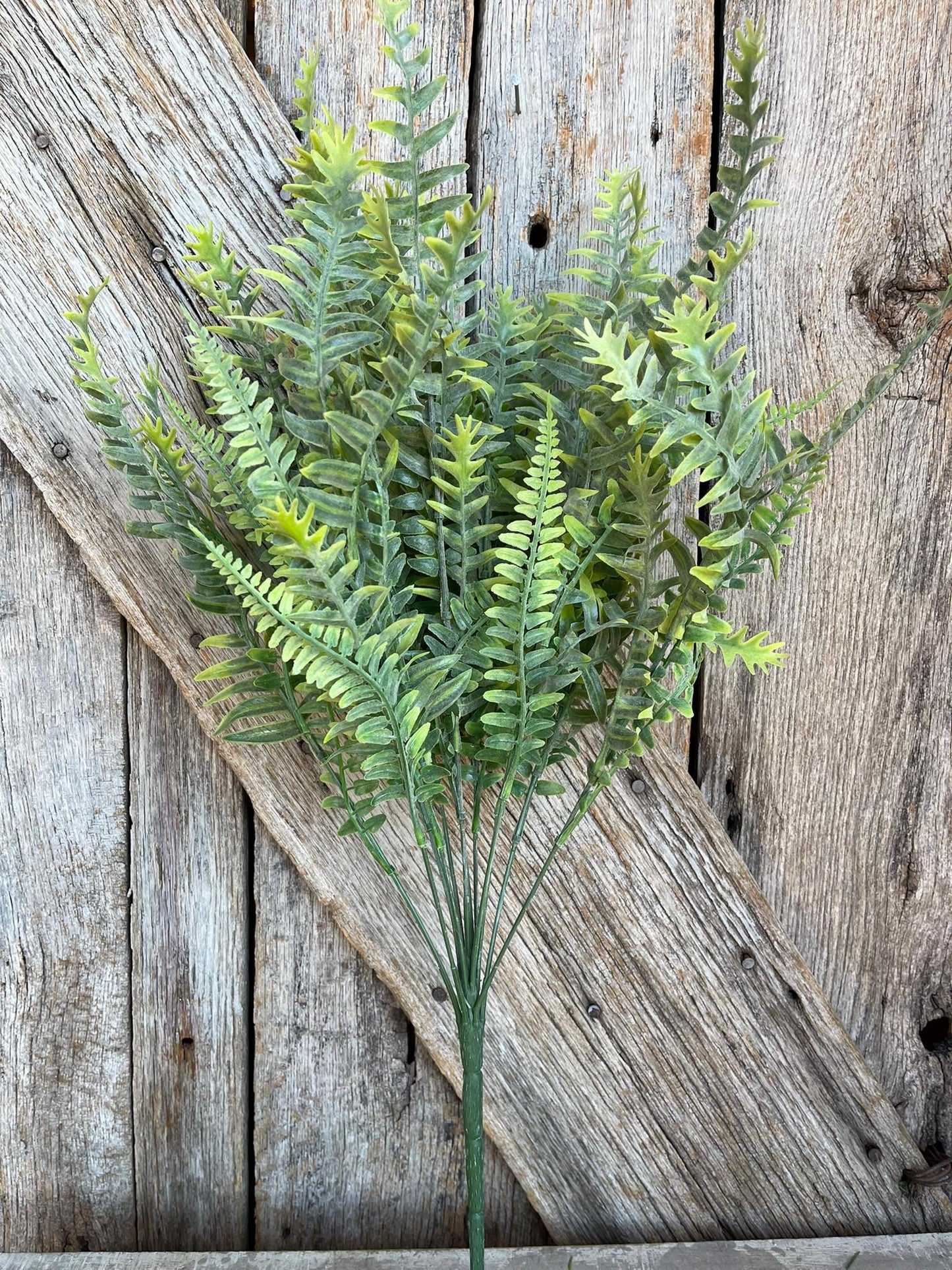 23" Frosted Fern Bush, Artificial Greenery Bush, Spring Fern BUsh, Spring Greenery BUsh, 83353-FROSTED