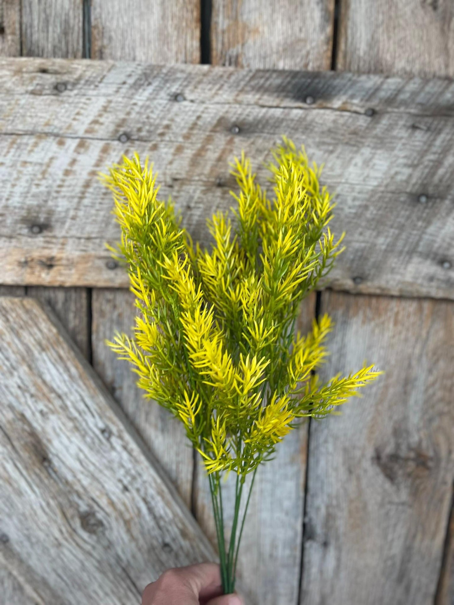 20" Greenery Bush, Yellow Green Rosemary Bush, Artificial Greenery Bush, SPring Greenery Bush, Plastic Greenery Bush, 57183