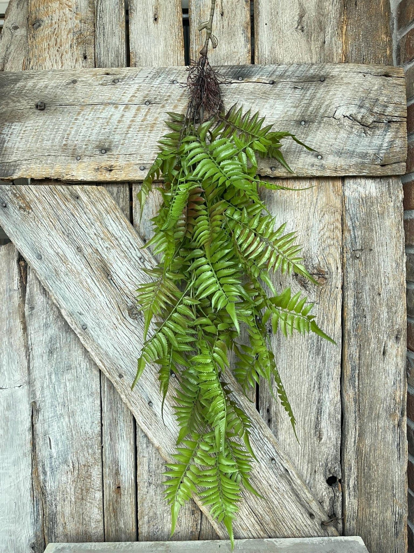 42" Hanging Greenery Fern, Fern Greenery Bush, Artificial Greenery