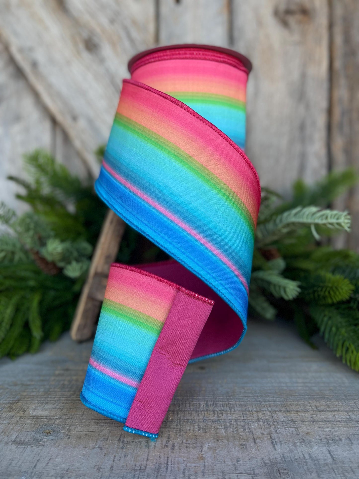 4" Tropics Ribbon, Farrisilk Ribbon, Wired Ribbon, Summer Ribbon, Bright Ribbon, Tropical Ribbon, SR061-32