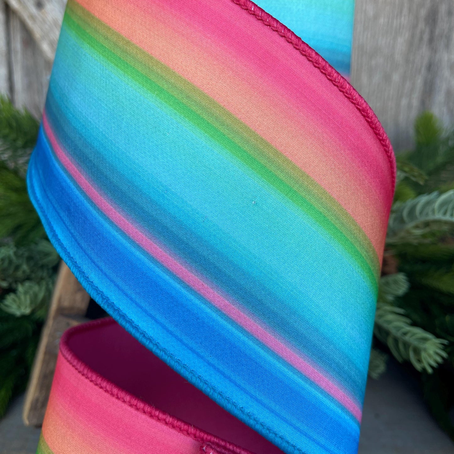 4" Tropics Ribbon, Farrisilk Ribbon, Wired Ribbon, Summer Ribbon, Bright Ribbon, Tropical Ribbon, SR061-32