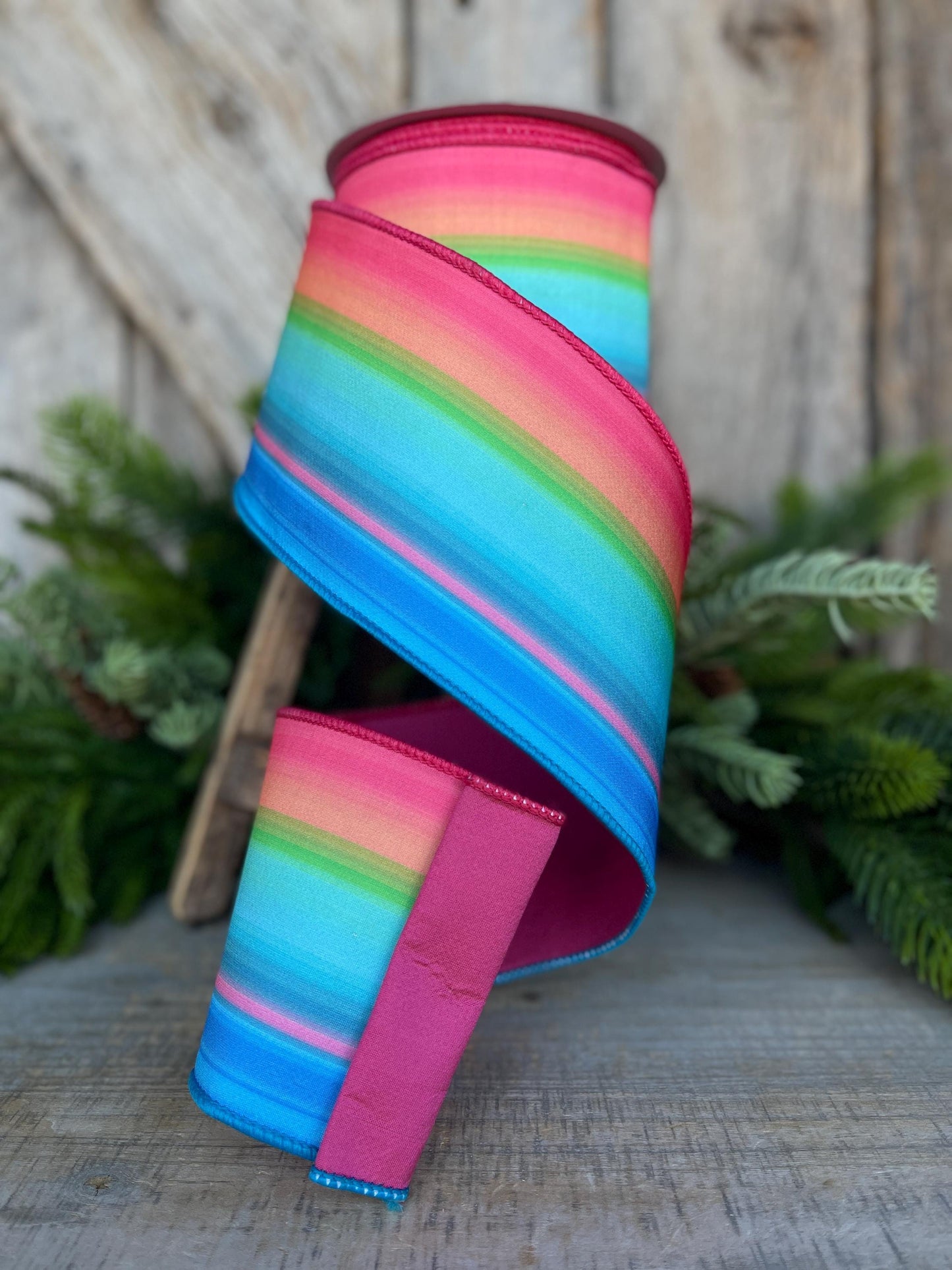 4" Tropics Ribbon, Farrisilk Ribbon, Wired Ribbon, Summer Ribbon, Bright Ribbon, Tropical Ribbon, SR061-32