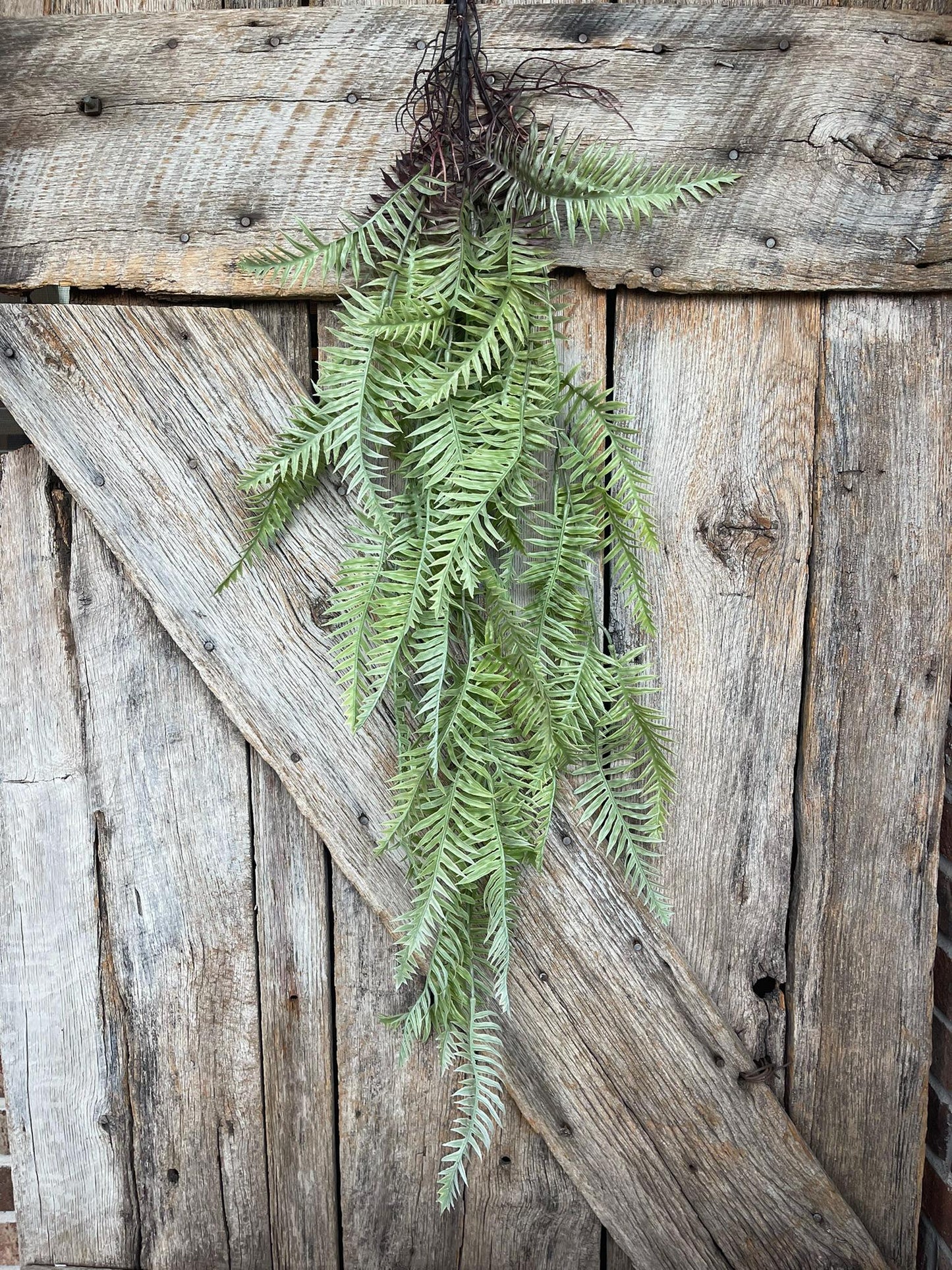 42" Hanging Greenery Fern, Fern Greenery Bush, Boston Fern Artificial Greenery