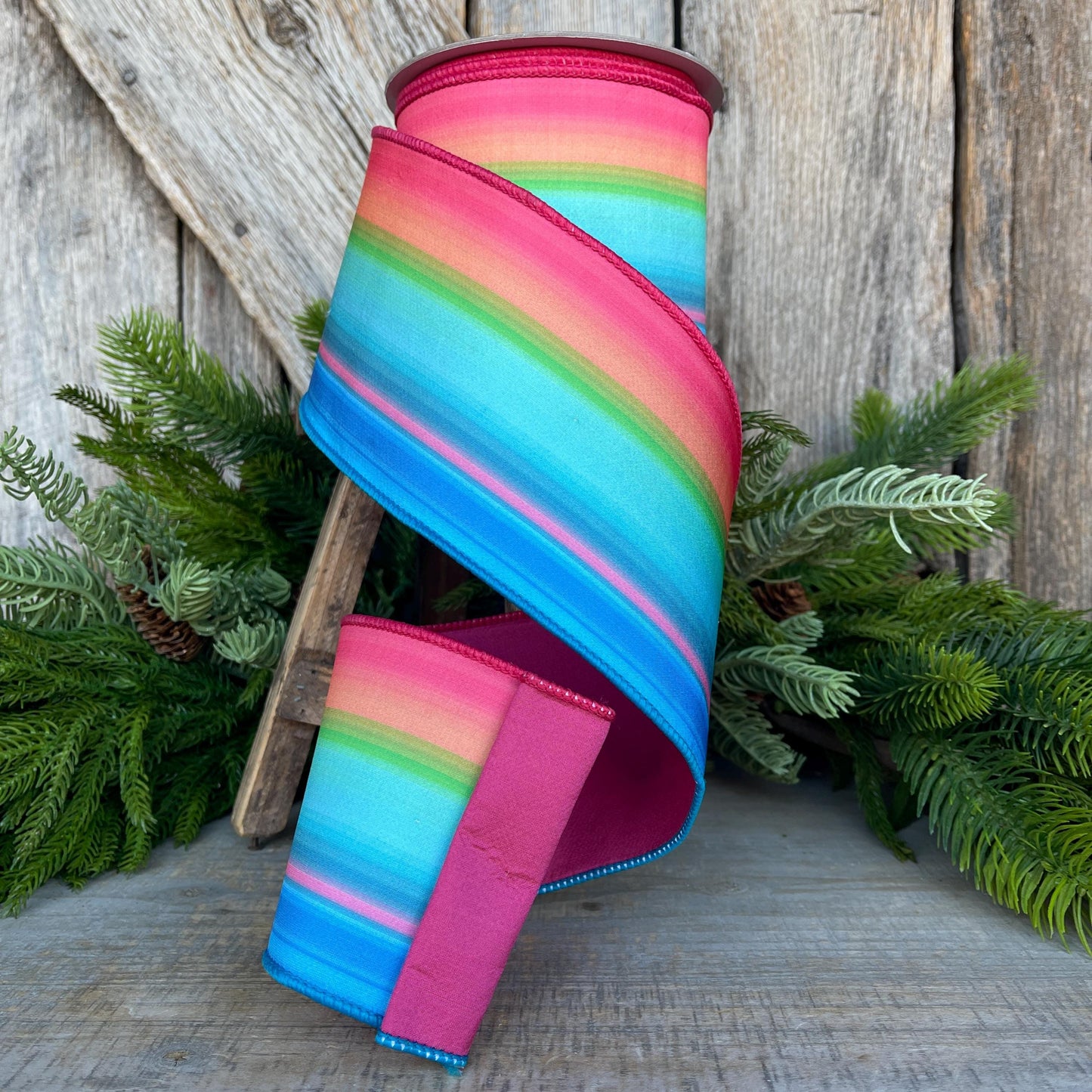 4" Tropics Ribbon, Farrisilk Ribbon, Wired Ribbon, Summer Ribbon, Bright Ribbon, Tropical Ribbon, SR061-32