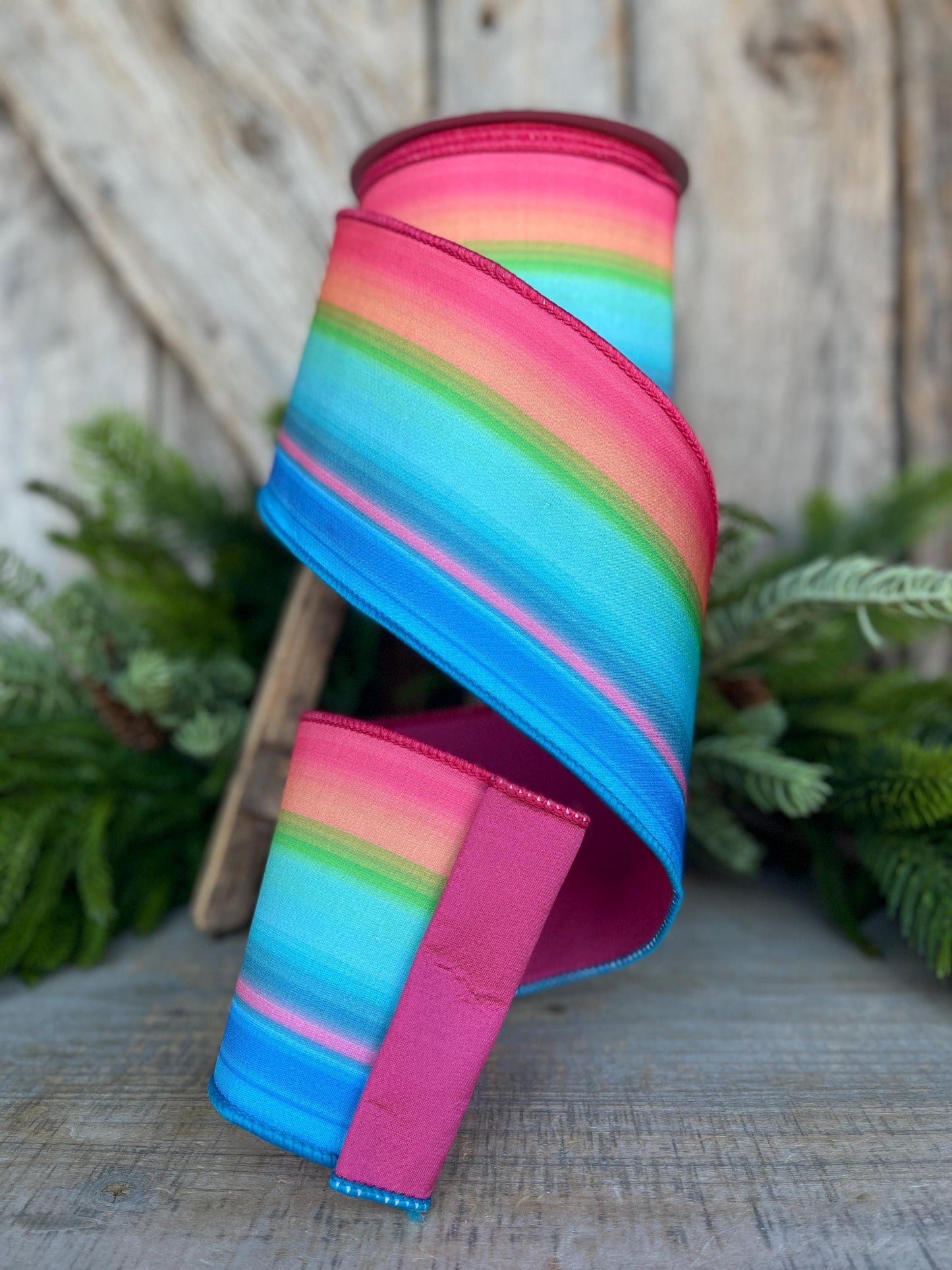 4" Tropics Ribbon, Farrisilk Ribbon, Wired Ribbon, Summer Ribbon, Bright Ribbon, Tropical Ribbon, SR061-32