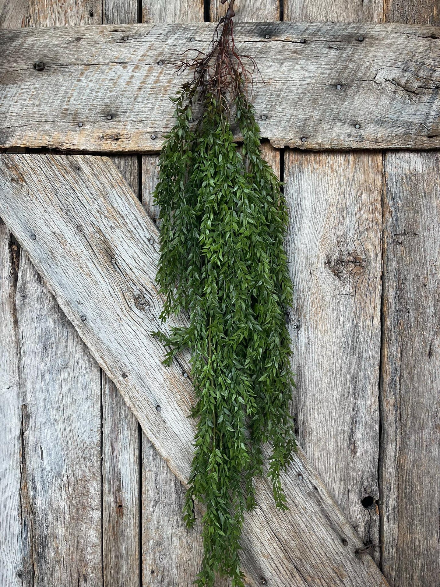 42" Hanging Greenery Leaves Bush, Greenery Bush, Artificial Greenery, Greenery for Wreath, Wreath Supply, Floral Supply, Hanging Bush, 15781