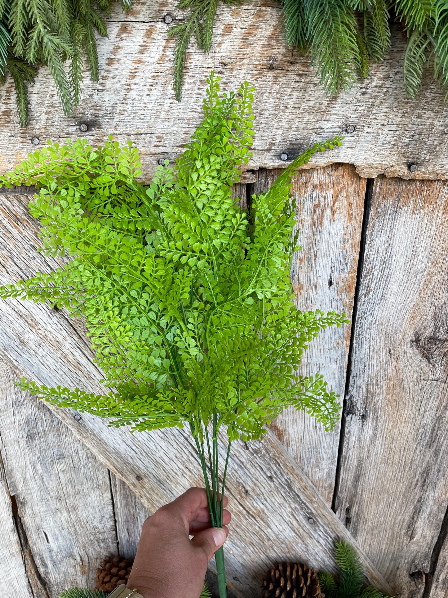 22" Maidenhair bush, Greenery Bush, Artificial Greenery, Wreath Greenery, Floral Greenery, Maidenhair Spray, Floral Supply, 57241