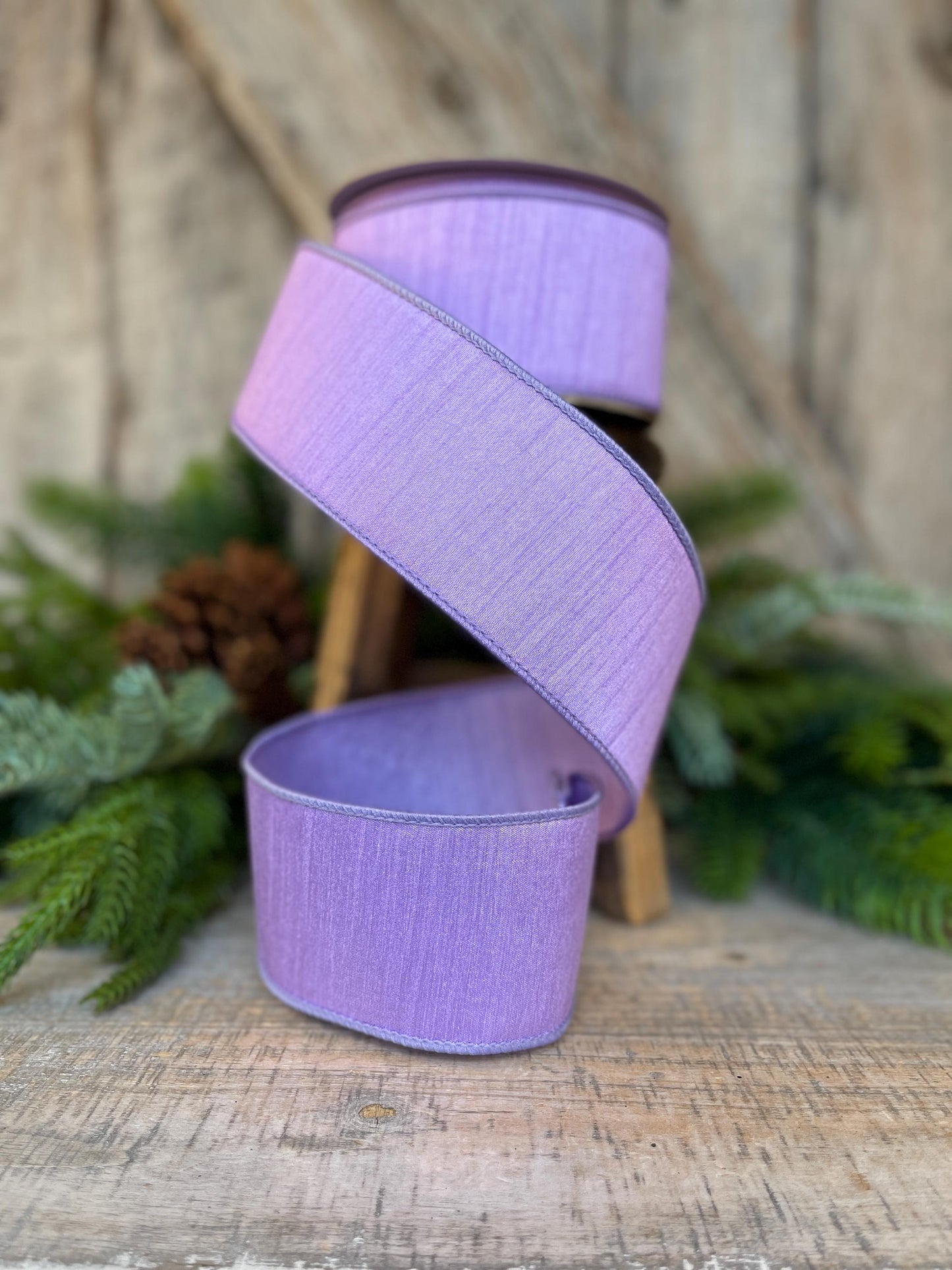 2.5" Lavender Color Fusion Ribbon, Farrisilk Ribbon, Wired Ribbon, Purple Ribbon, Lavender Ribbon, Spring Ribbon, Designer Ribbon, RK599-70