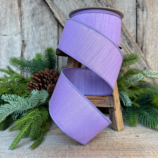 2.5" Lavender Color Fusion Ribbon, Farrisilk Ribbon, Wired Ribbon