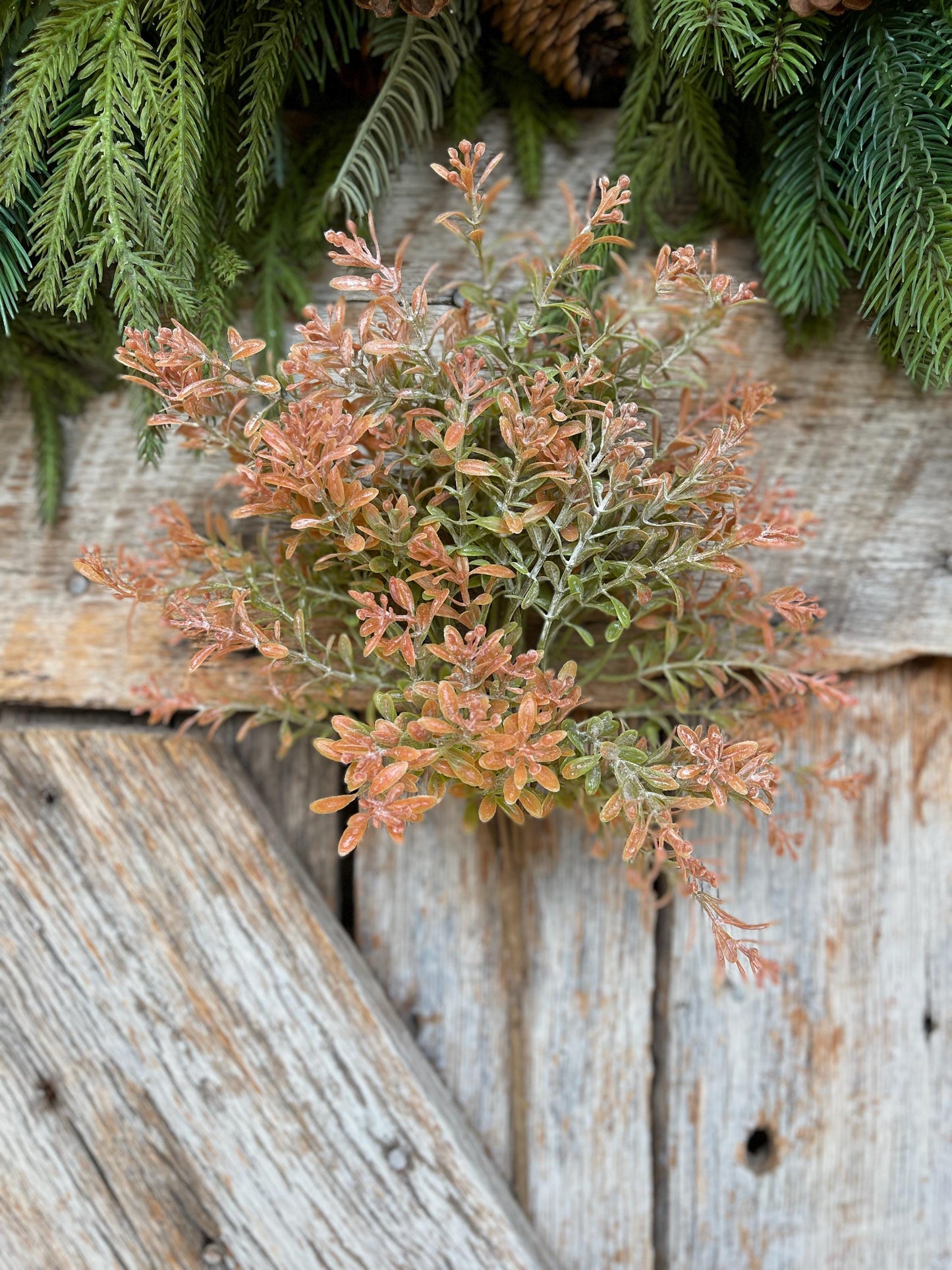 18" Orange Fall Greenery Bush, Fall Greenery, Artifical Greenery, Fall Wreath Supply, Fall Floral Supply, Fall Plastic greenery, 65362-OR