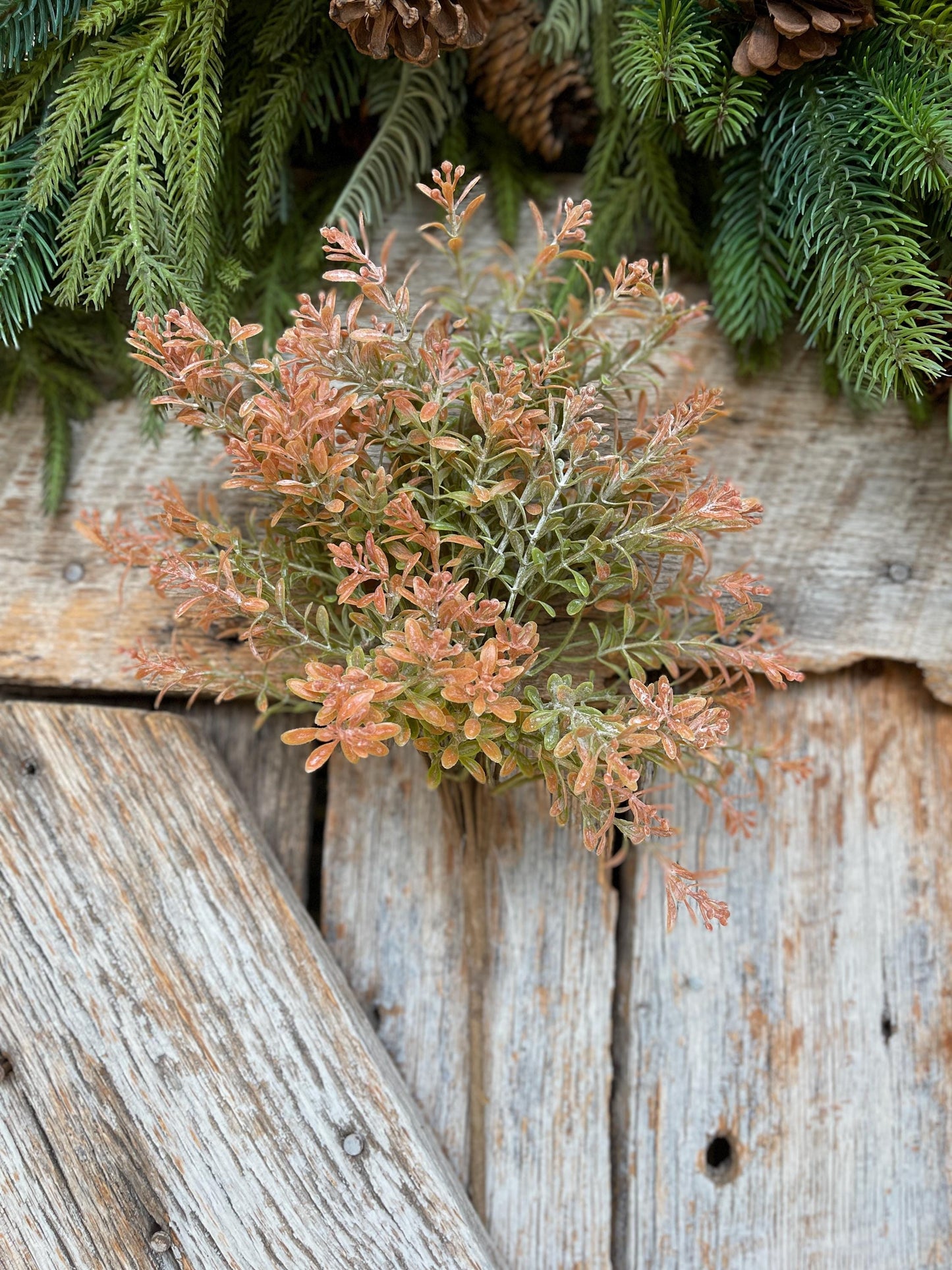 18" Orange Fall Greenery Bush, Fall Greenery, Artifical Greenery, Fall Wreath Supply, Fall Floral Supply, Fall Plastic greenery, 65362-OR