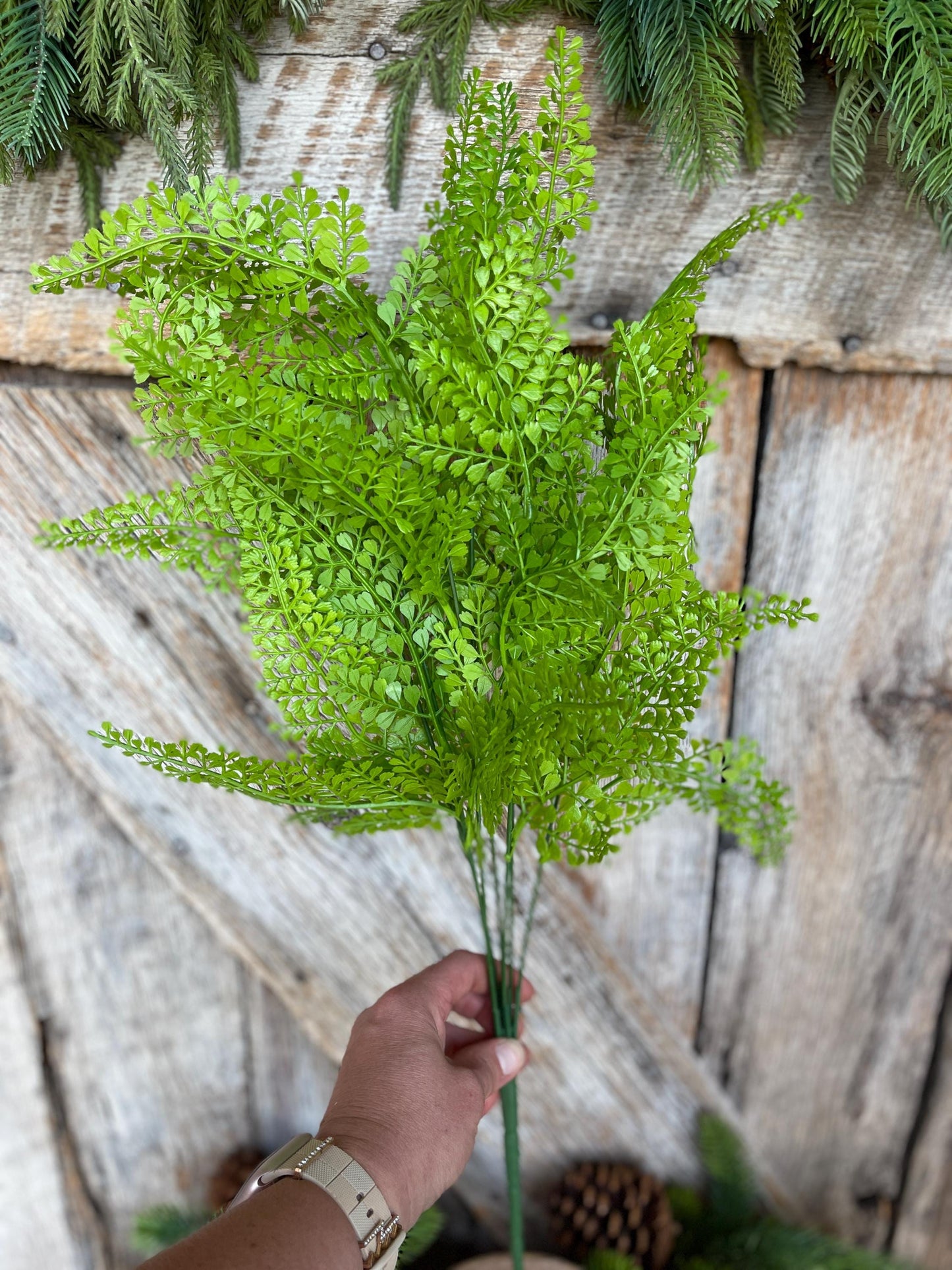 22" Maidenhair bush, Greenery Bush, Artificial Greenery, Wreath Greenery, Floral Greenery, Maidenhair Spray, Floral Supply, 57241