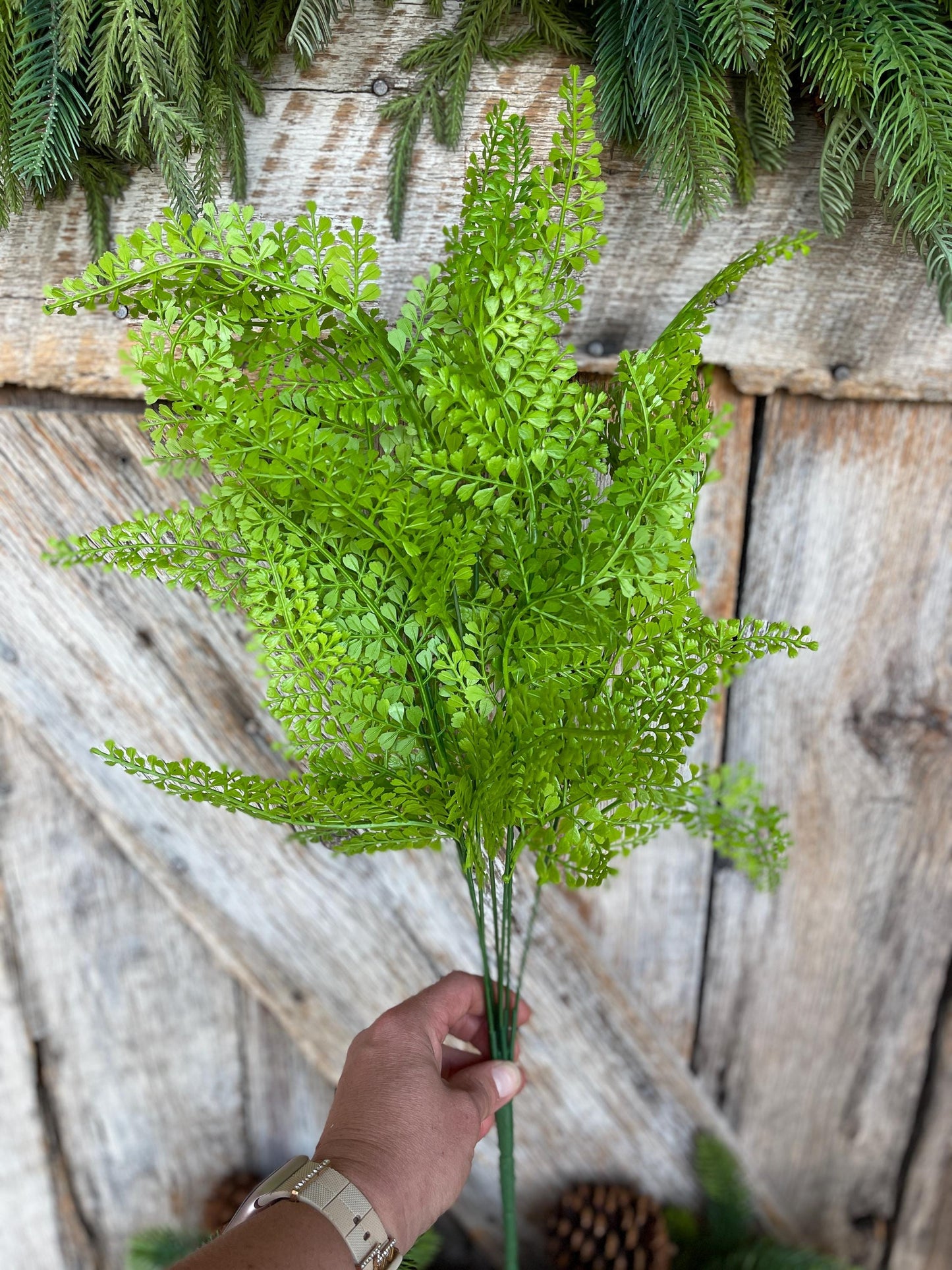 22" Maidenhair bush, Greenery Bush, Artificial Greenery, Wreath Greenery, Floral Greenery, Maidenhair Spray, Floral Supply, 57241