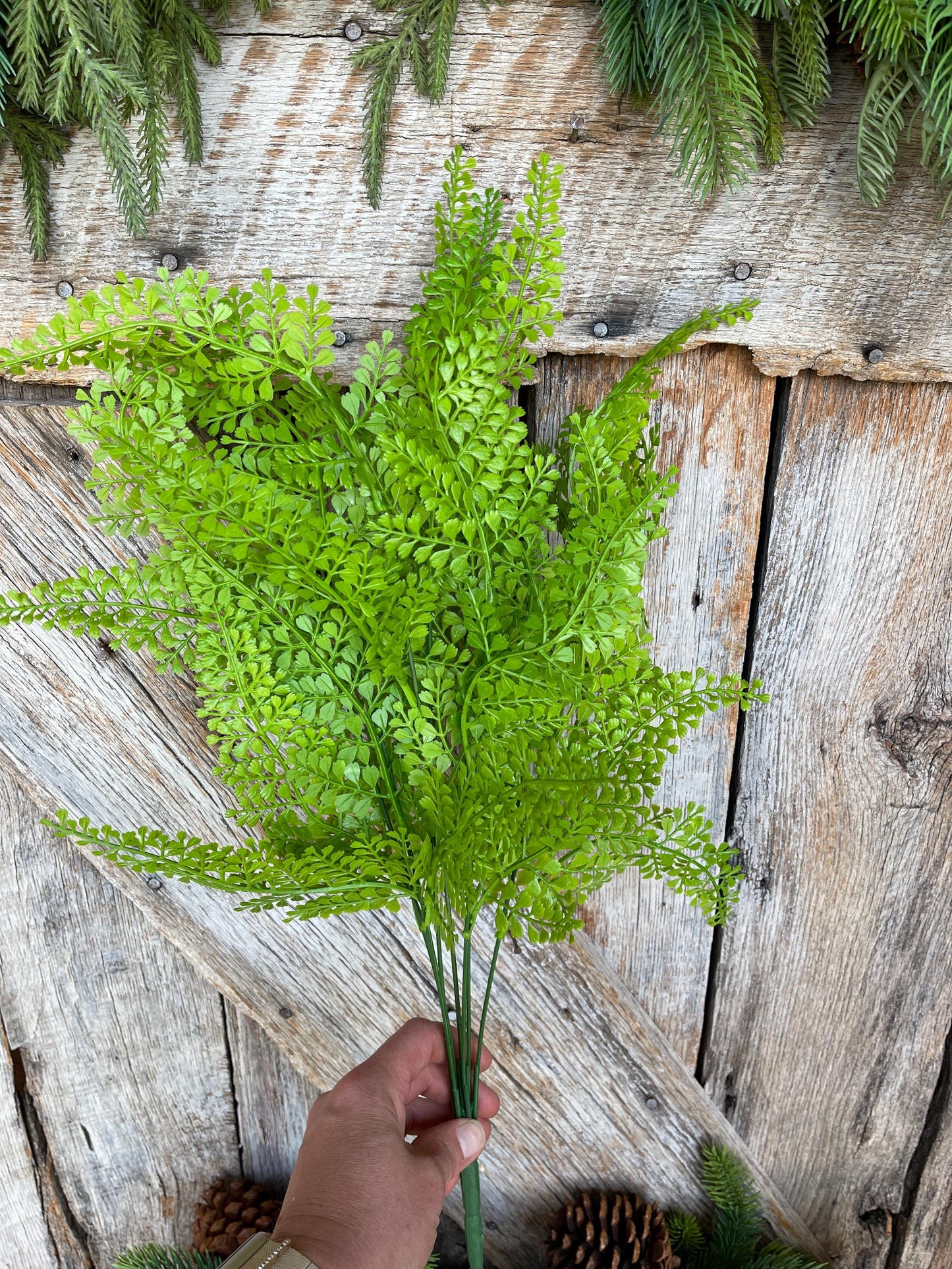 22" Maidenhair bush, Greenery Bush, Artificial Greenery, Wreath Greenery, Floral Greenery, Maidenhair Spray, Floral Supply, 57241