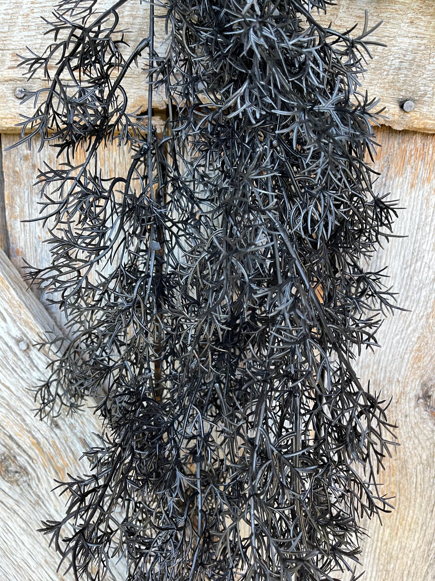 32" Black Hanging Cedar Bush, Halloween Greenery Bush, Hanging Halloween Bush, Black Greenery, Black Hanging Greenery, 57101BK