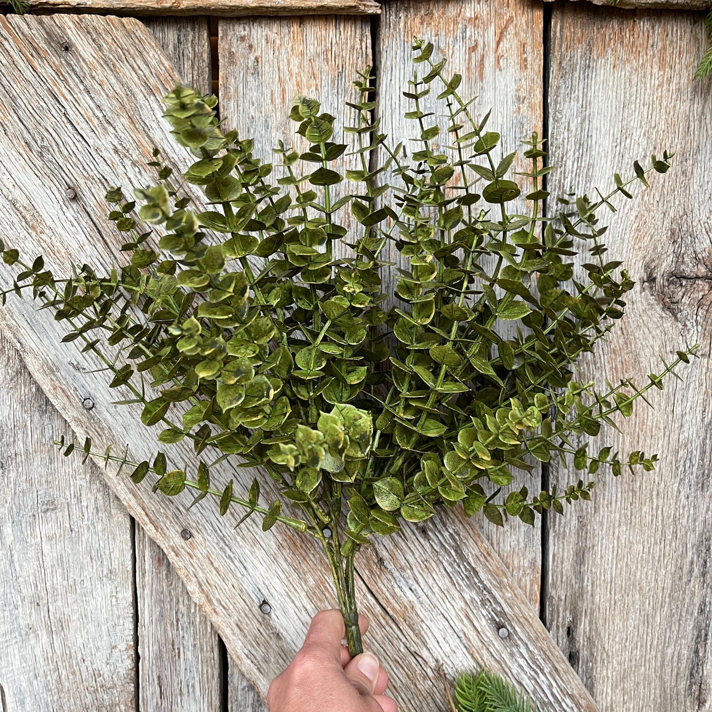 18" Eucalyptus Bush, Christmas Eucalyptus Bush, Fall Eucalyptus Bush, Moss Green Eucalyptus, Greenery Bush, 84676-GN
