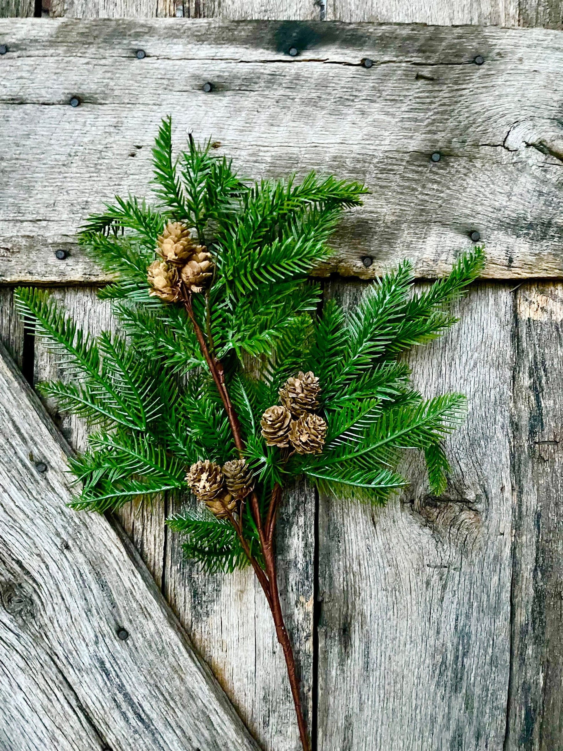 Pine spray, pine cone spray, Christmas greenery