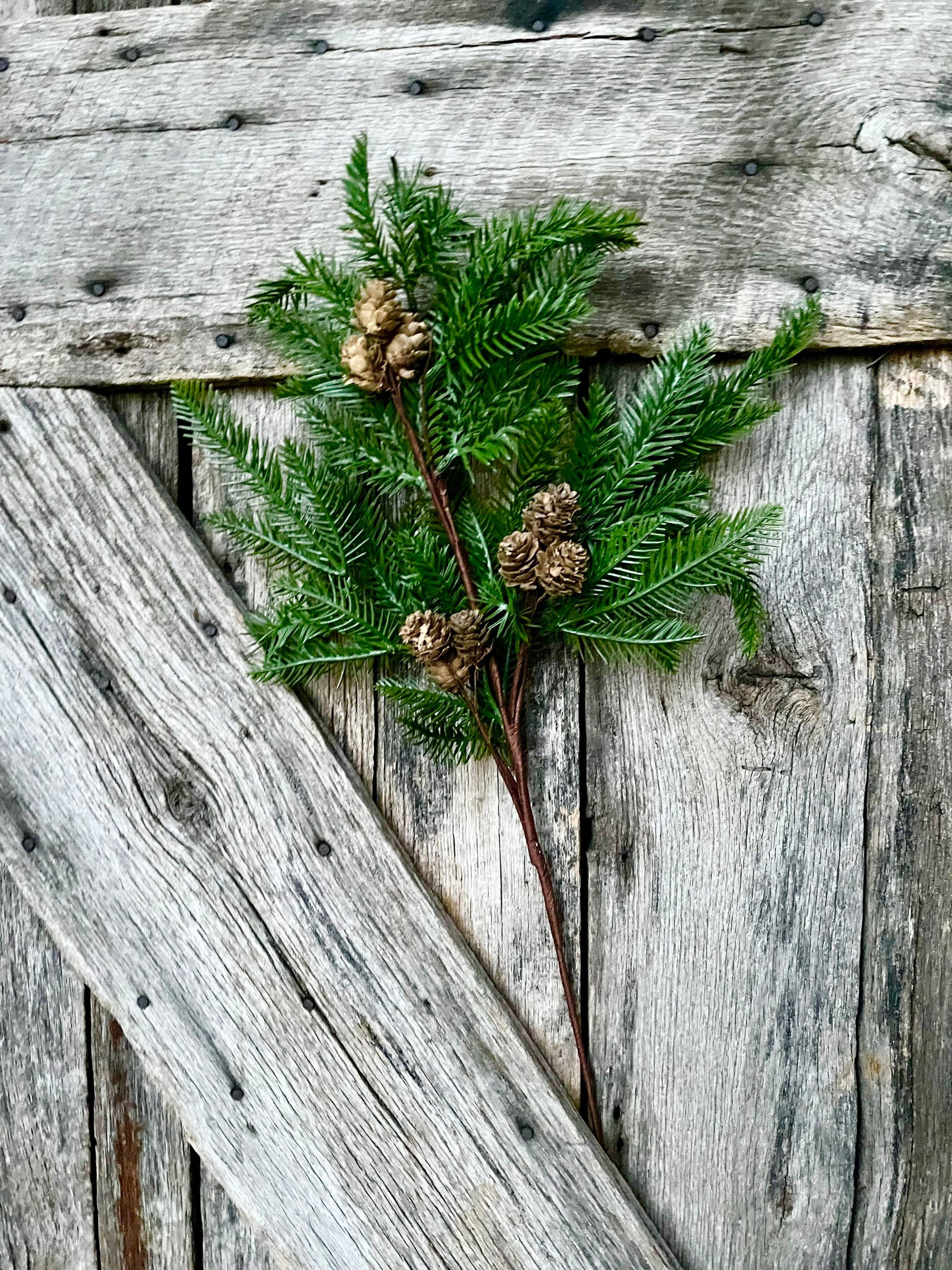 Pine spray, pine cone spray, Christmas greenery