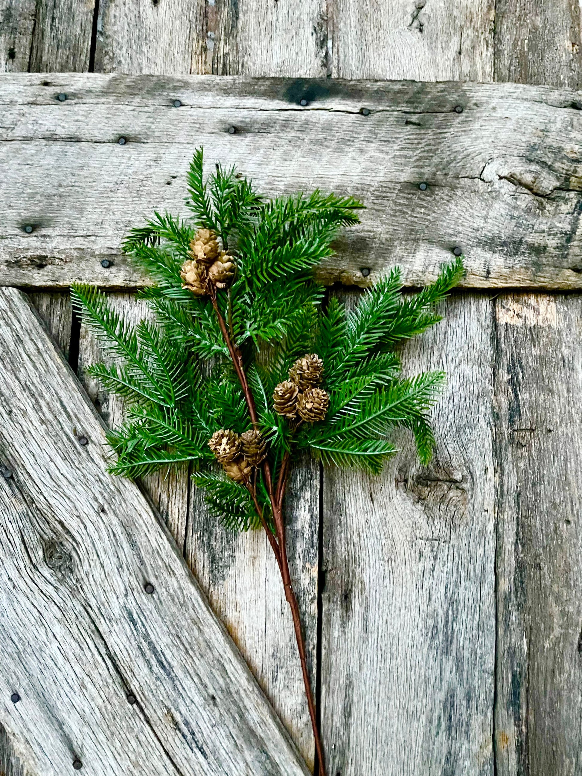 Pine spray, pine cone spray, Christmas greenery