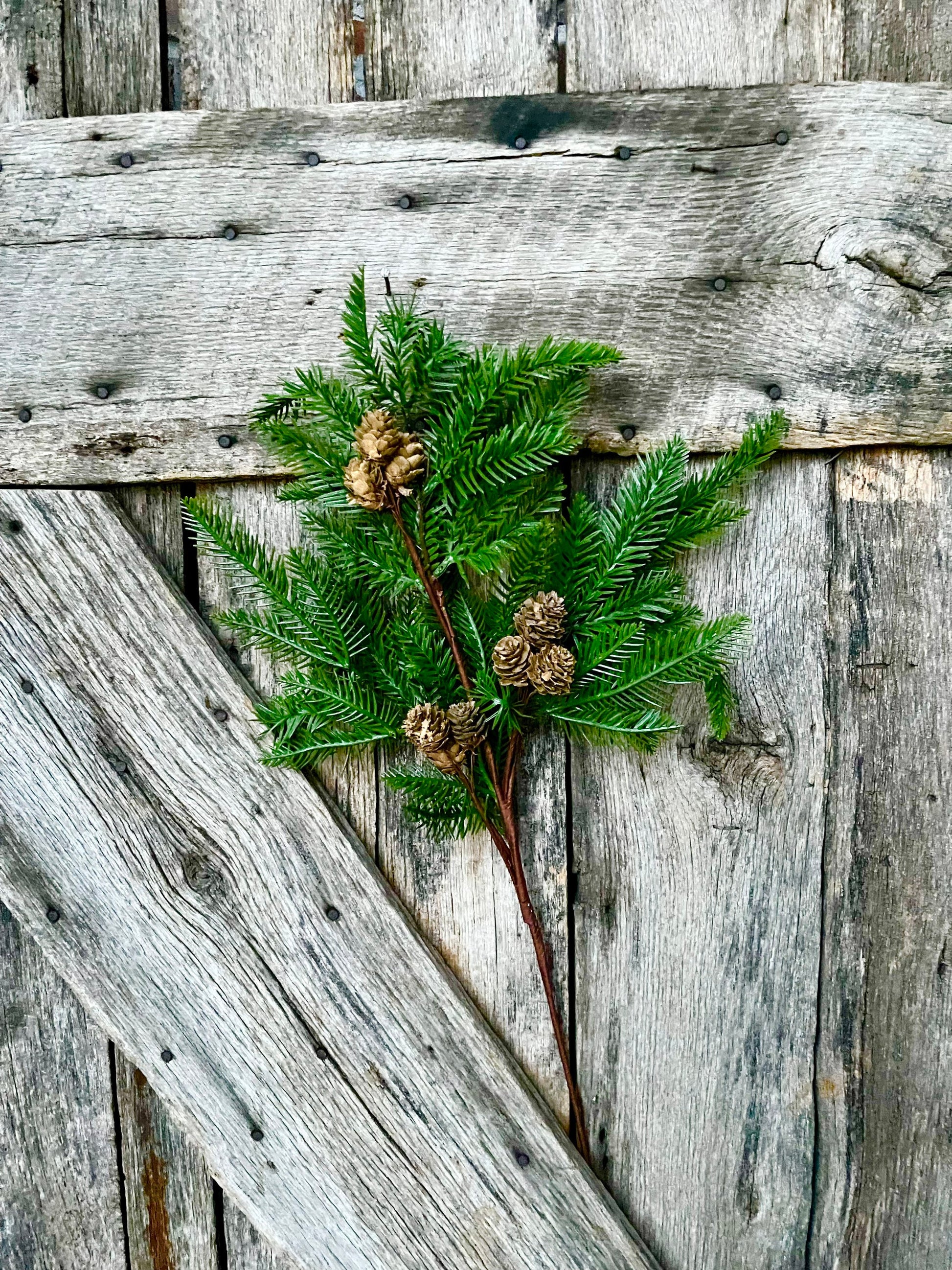 Pine spray, pine cone spray, Christmas greenery