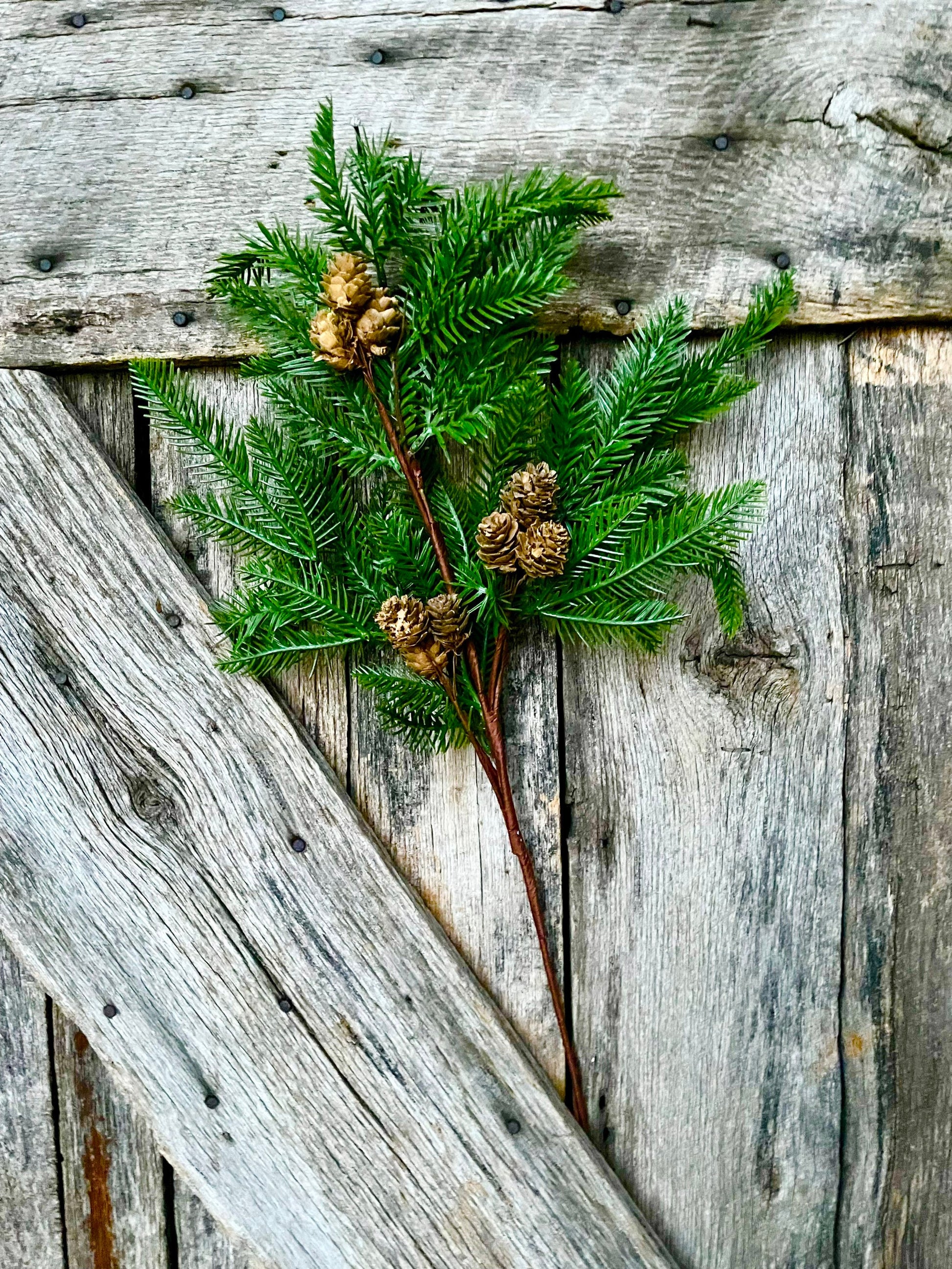 Pine spray, pine cone spray, Christmas greenery