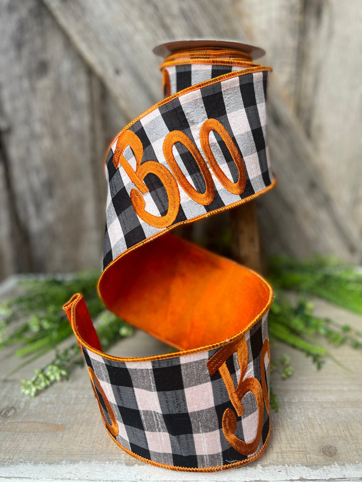 5 Yards, Halloween Ribbon, Boo Ribbon