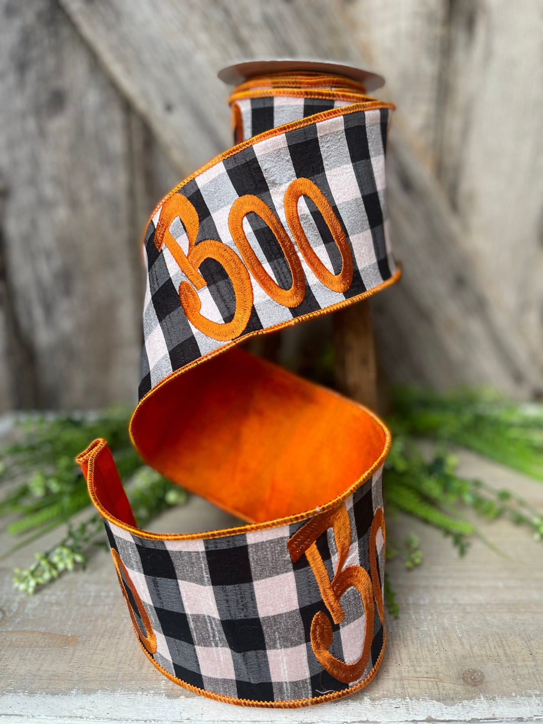 5 Yards, Halloween Ribbon, Boo Ribbon