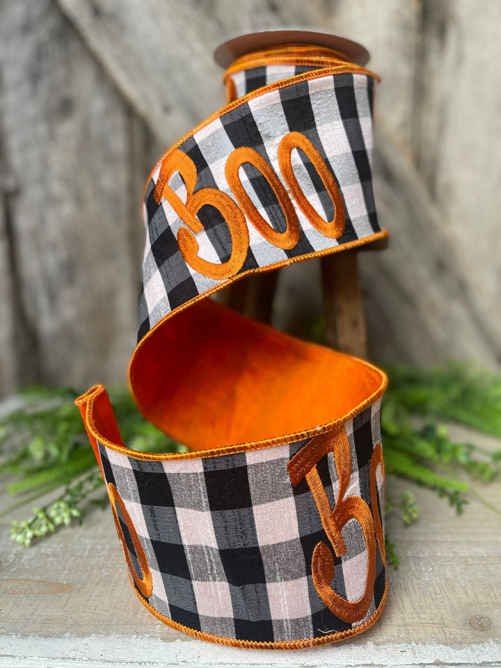5 Yards, Halloween Ribbon, Boo Ribbon