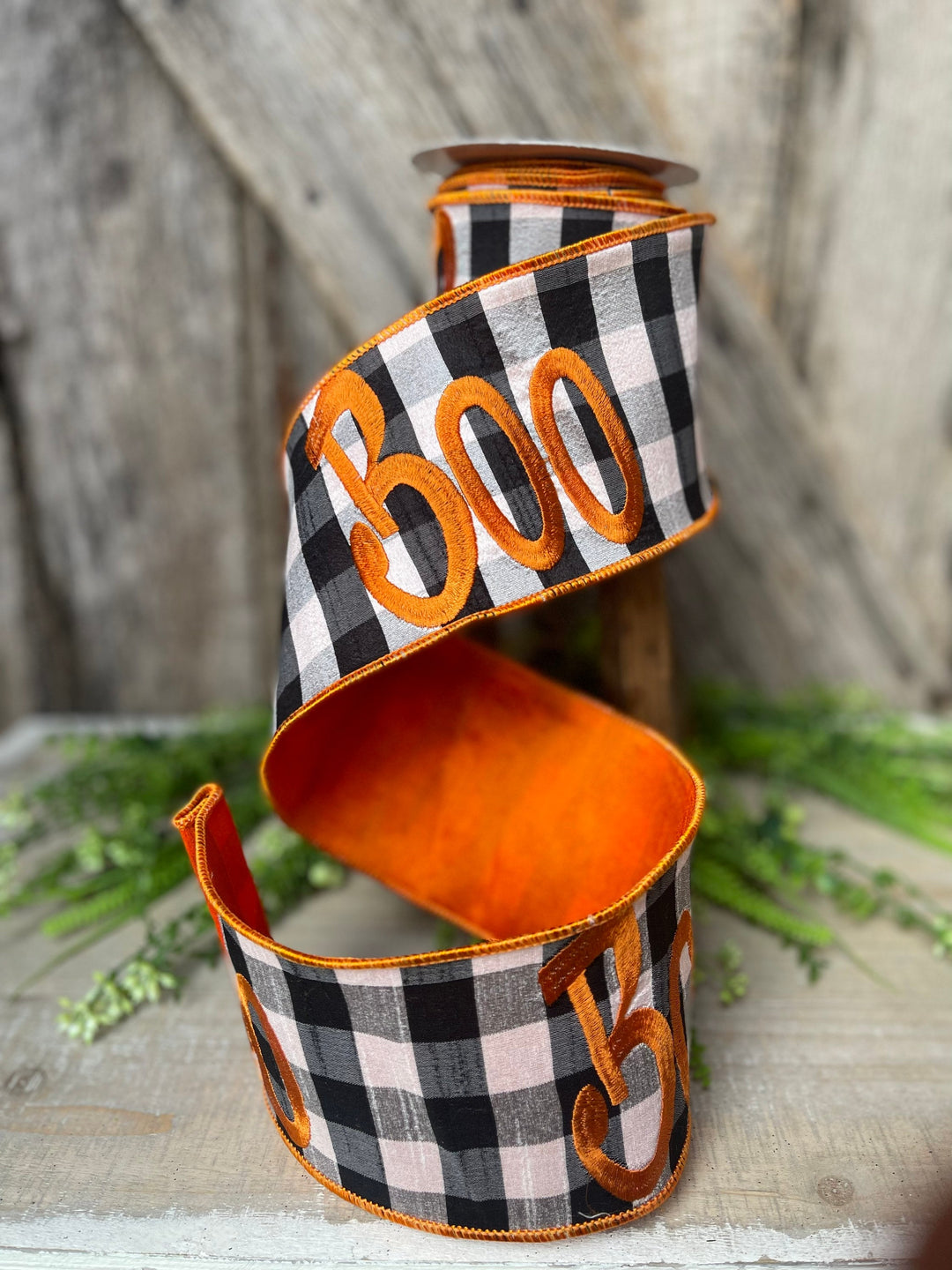 5 Yards, Halloween Ribbon, Boo Ribbon