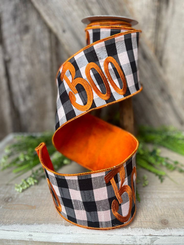 5 Yards, Halloween Ribbon, Boo Ribbon