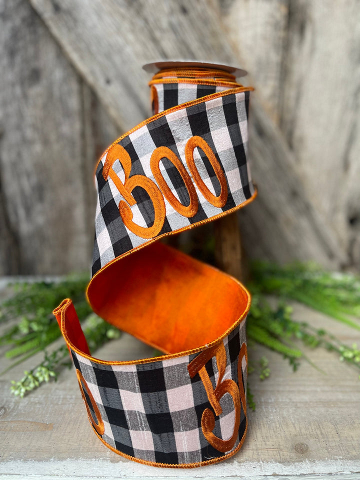 5 Yards, Halloween Ribbon, Boo Ribbon