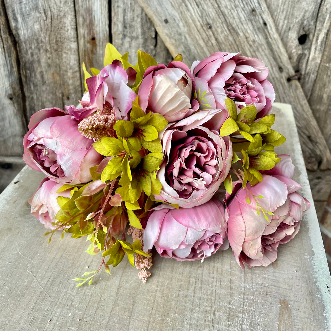 Mauve Blush Peony, Fall Floral Bush
