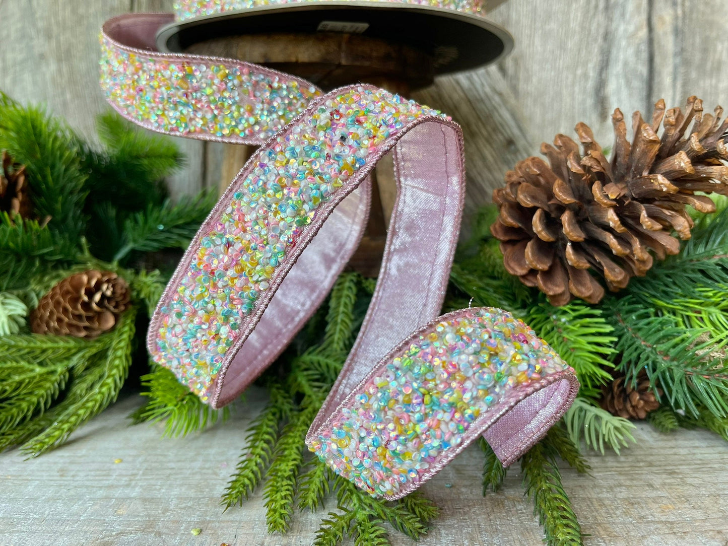 1.5" Sprinkles Ribbon, Farrisilk Ribbon