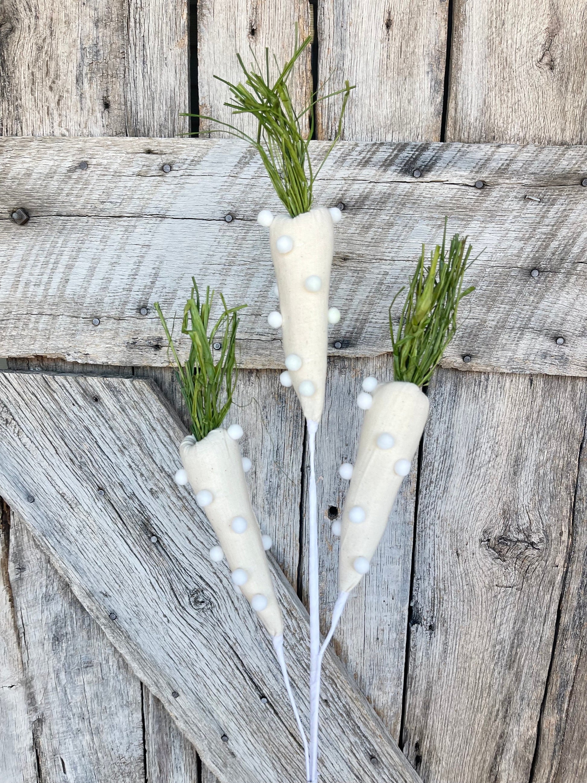 30" Pom Pom Carrot Spray, Easter Decor, Easter Carrot
