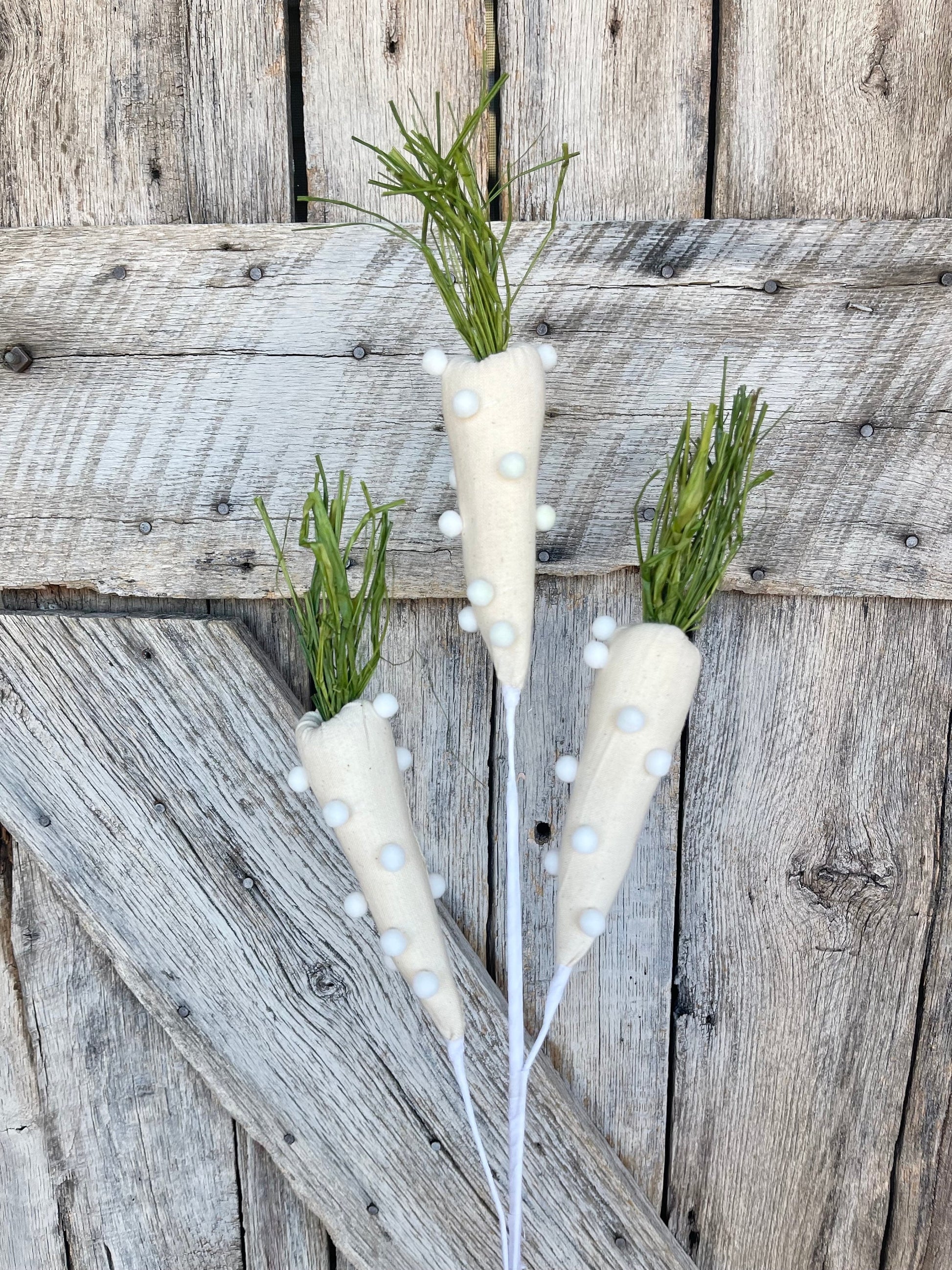 30" Pom Pom Carrot Spray, Easter Decor, Easter Carrot
