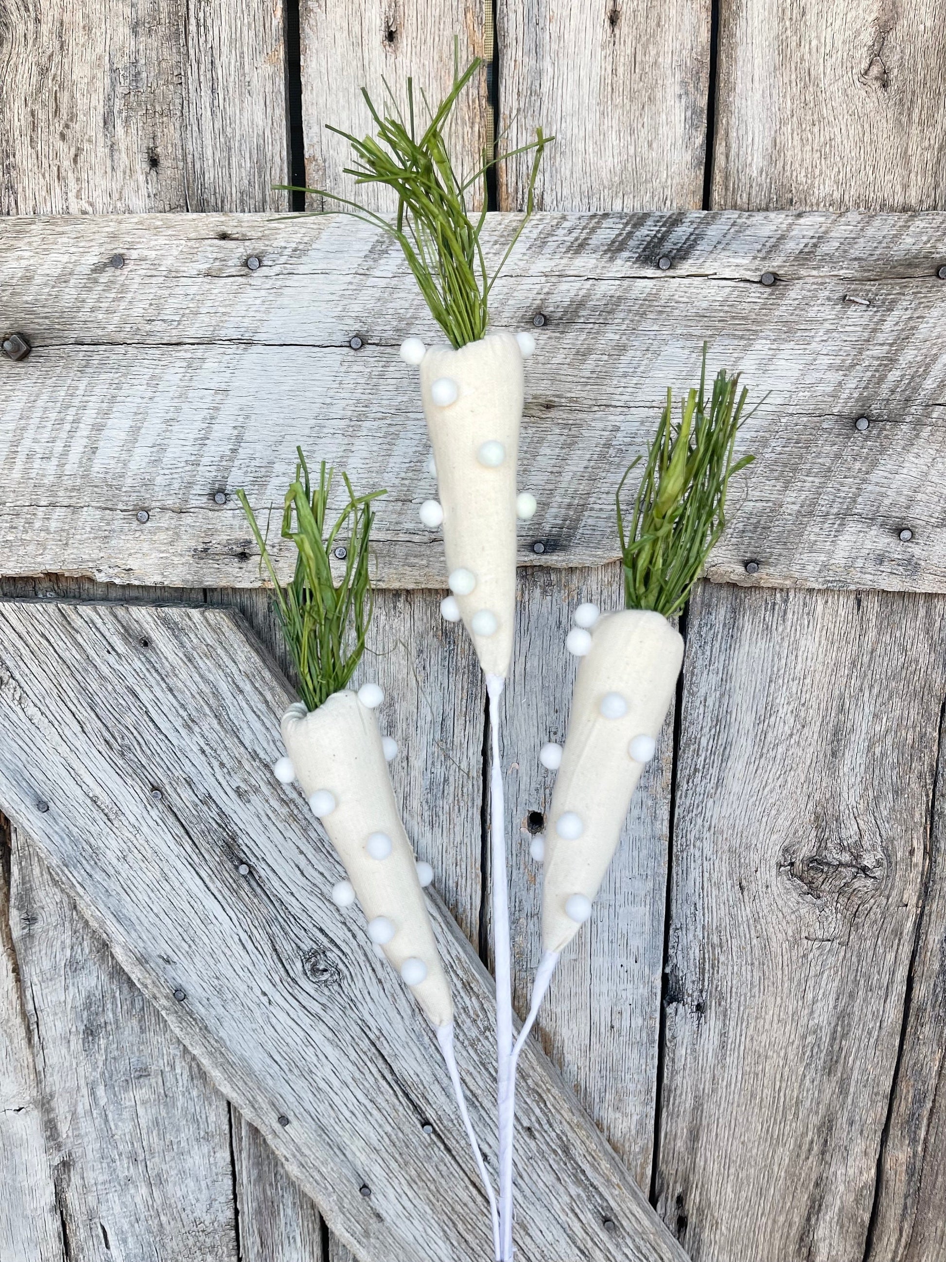 30" Pom Pom Carrot Spray, Easter Decor, Easter Carrot
