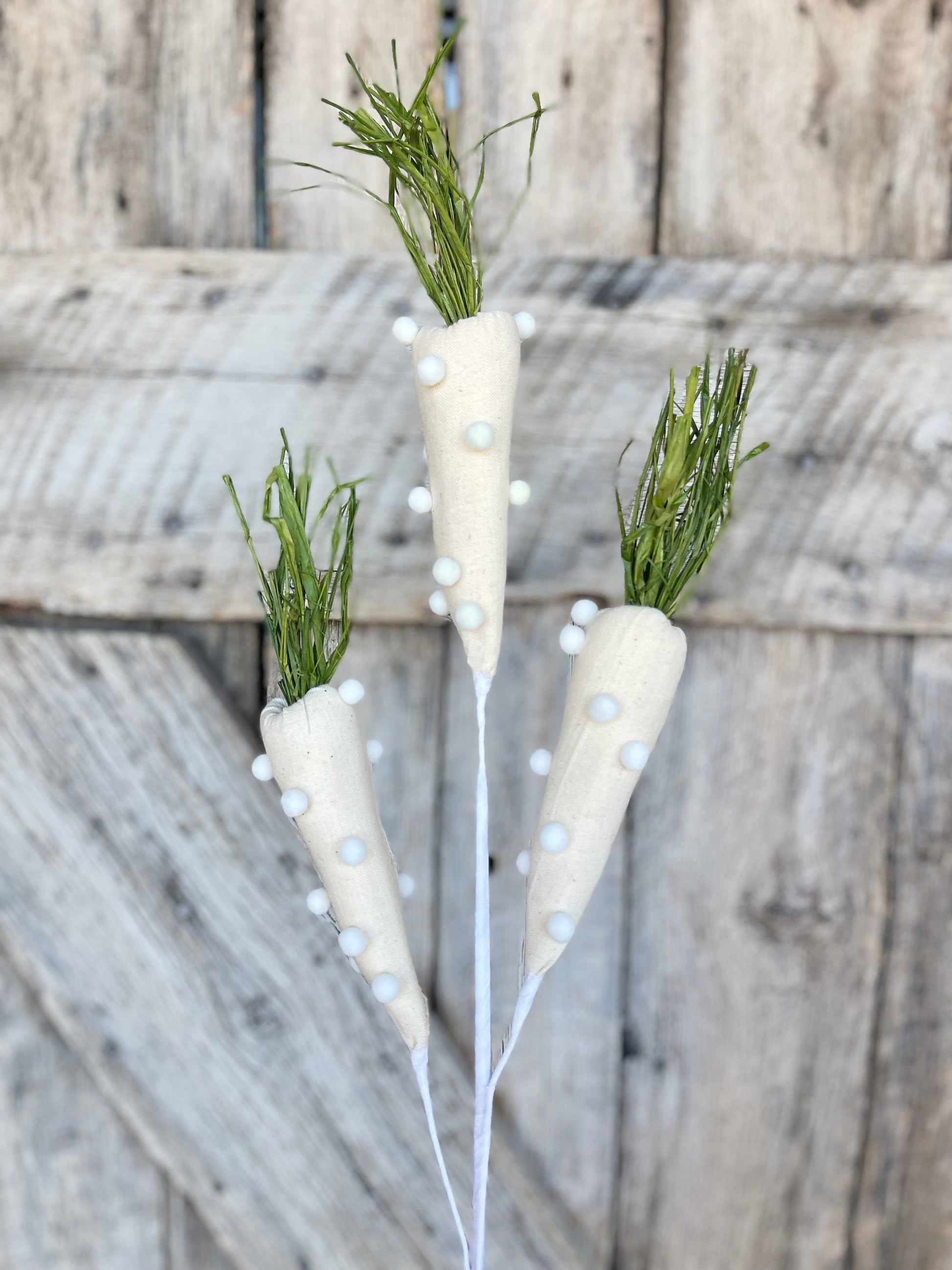 30" Pom Pom Carrot Spray, Easter Decor, Easter Carrot